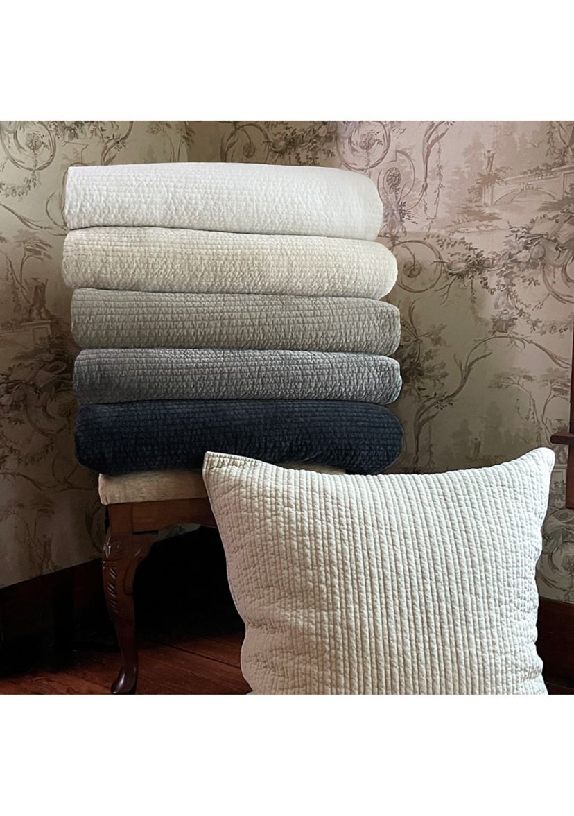 Stonewashed Cotton Velvet Quilt