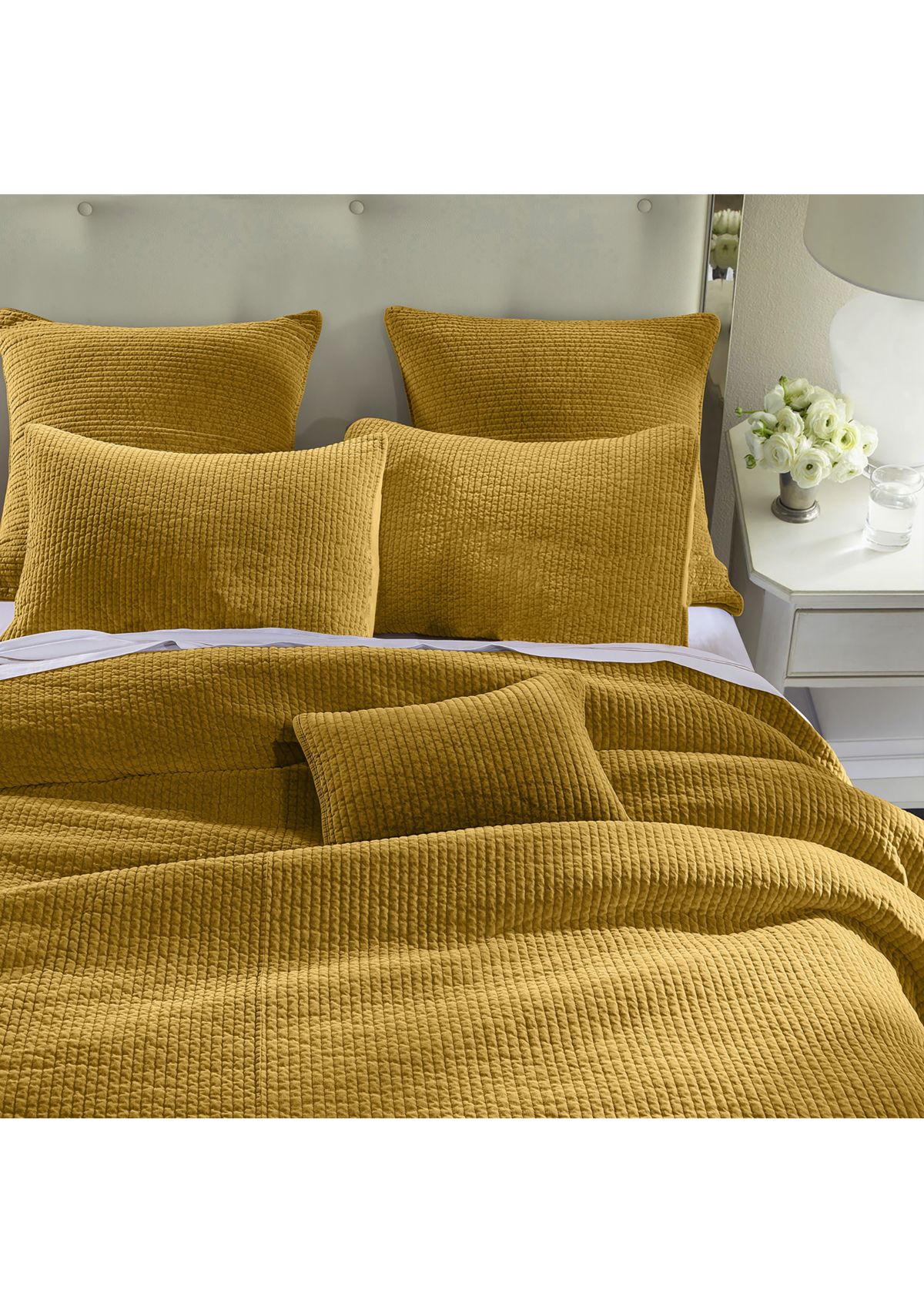 Stonewashed Cotton Velvet Quilt