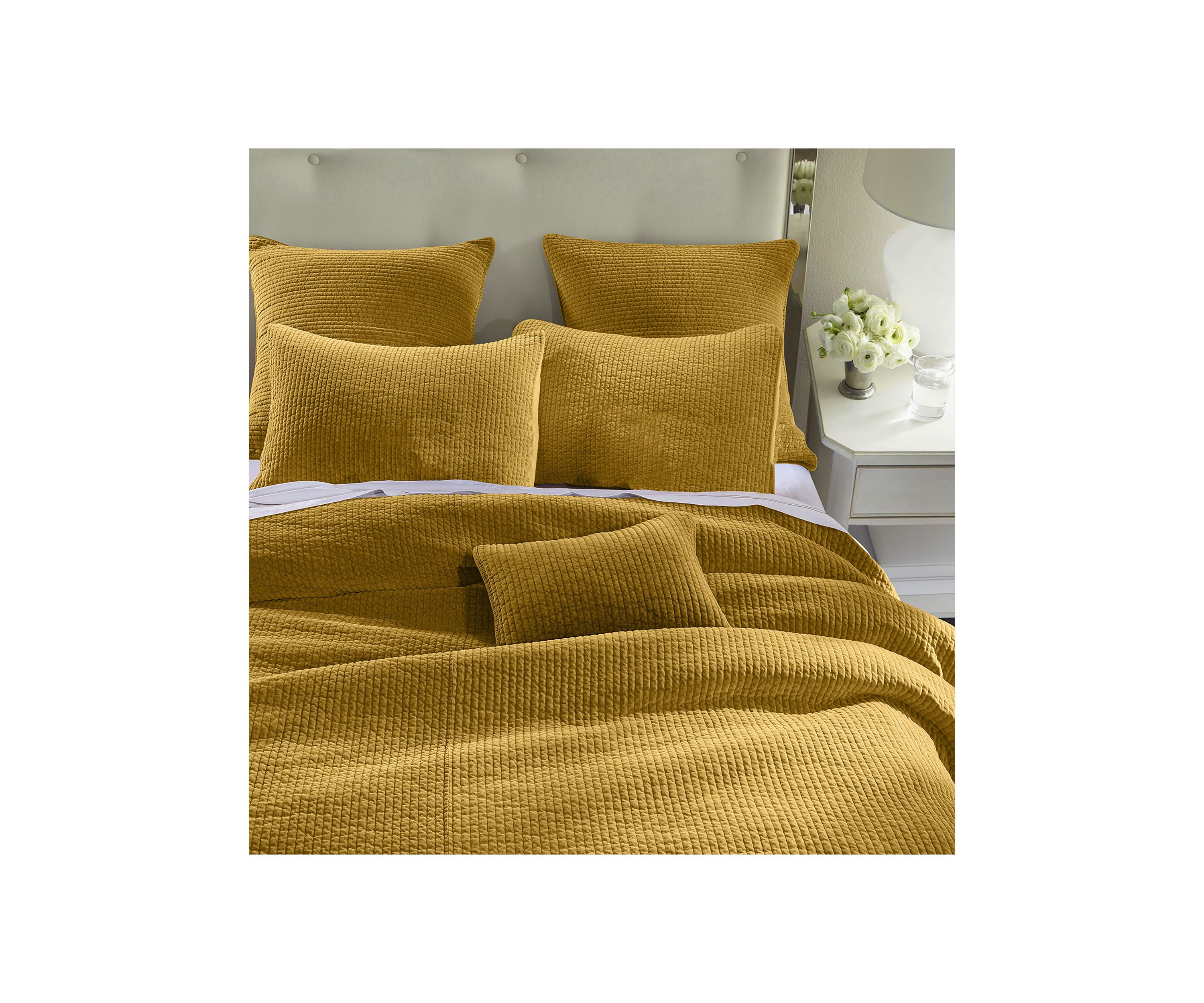Stonewashed Cotton Velvet Quilt
