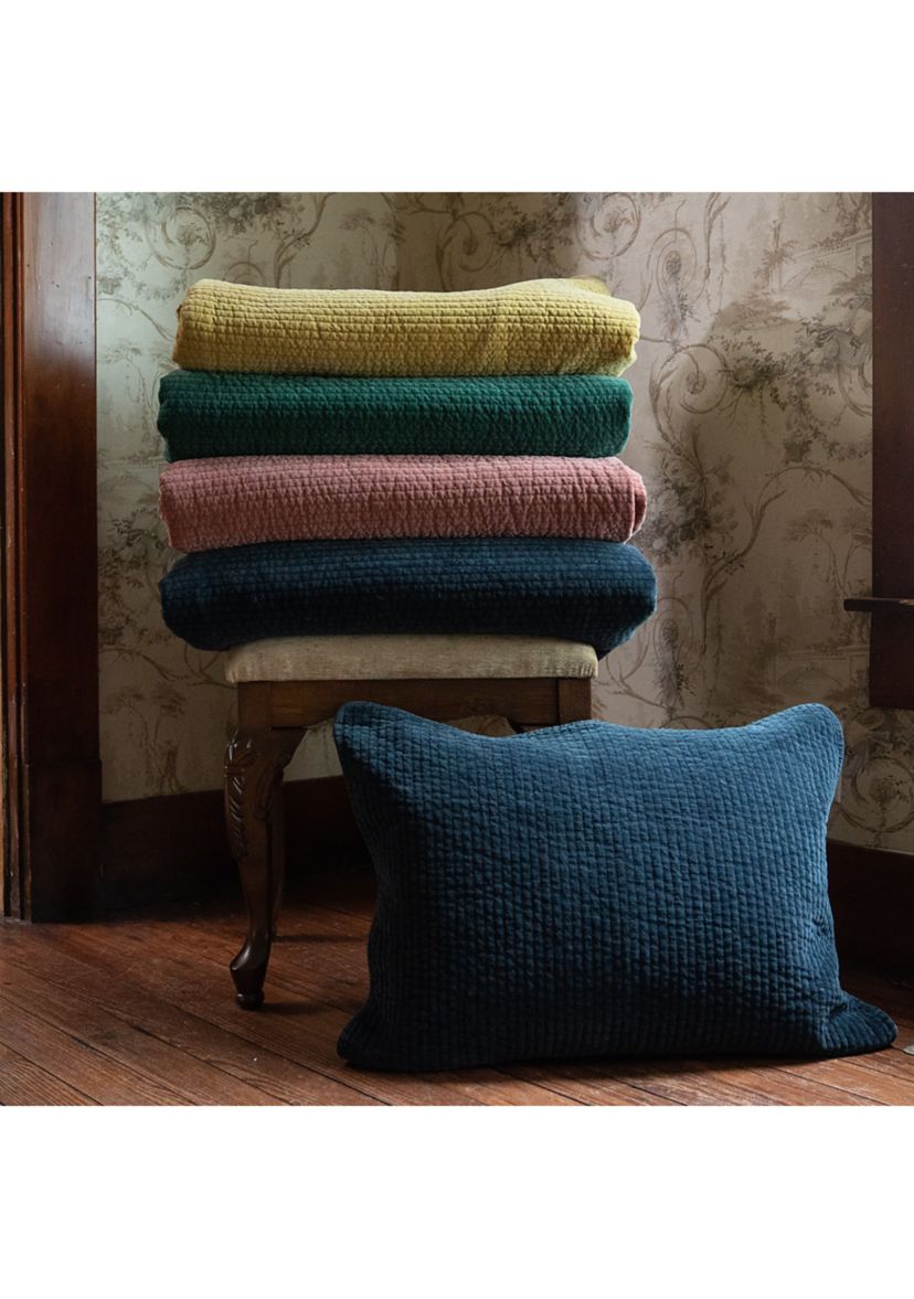 Stonewashed Cotton Velvet Quilt