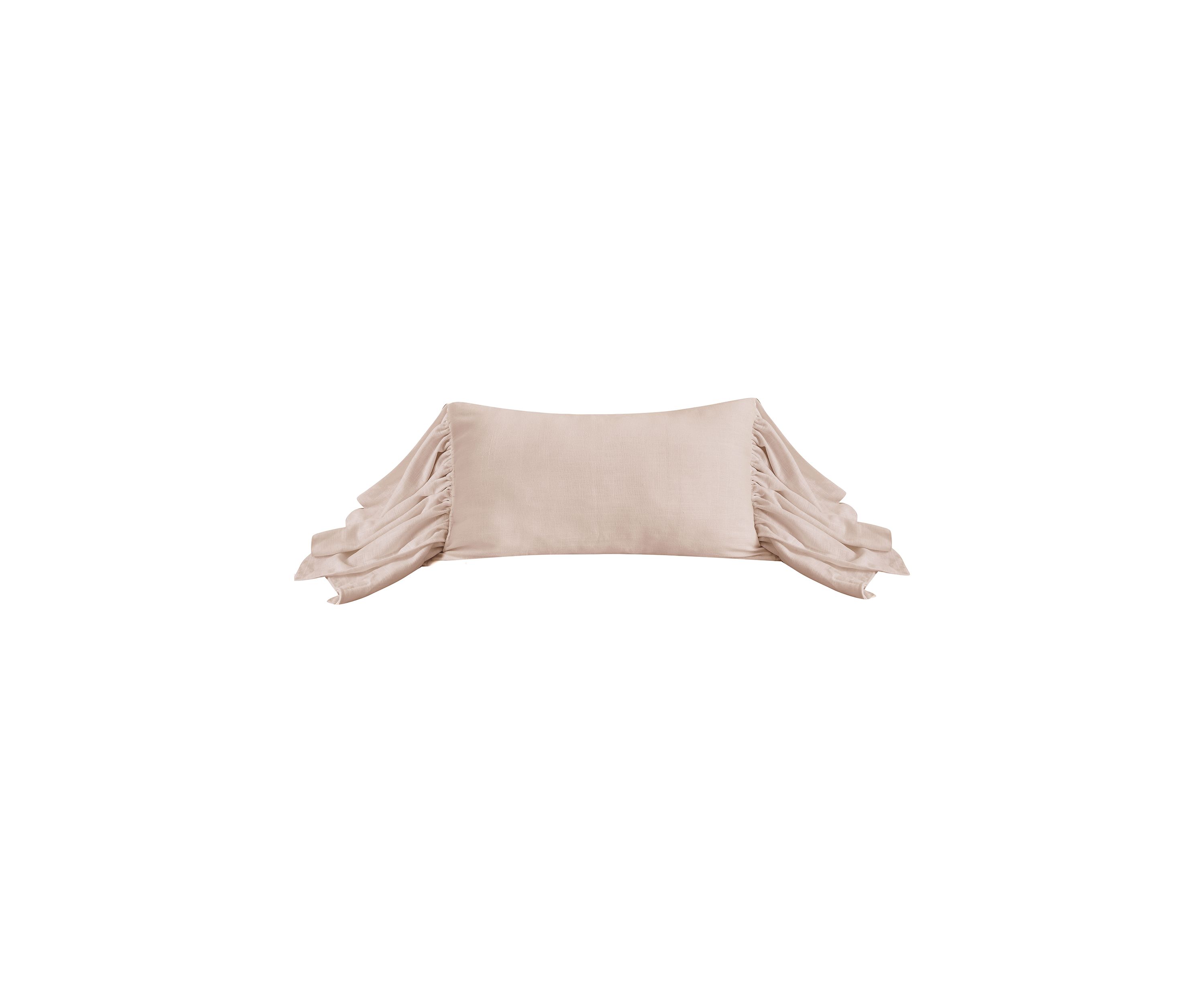 Luna Washed Linen Long Ruffled Pillow