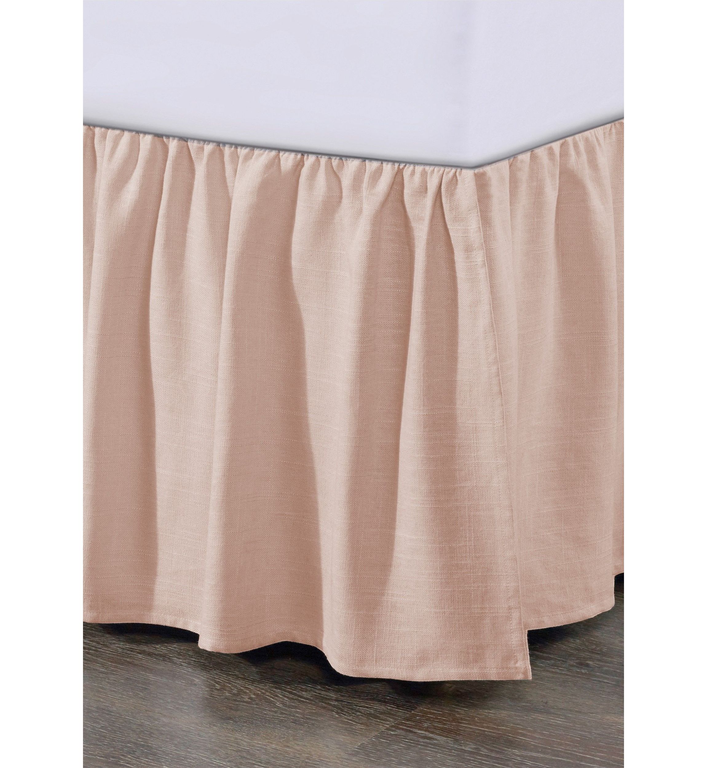 Lily Washed Linen Gathered Bed Skirt