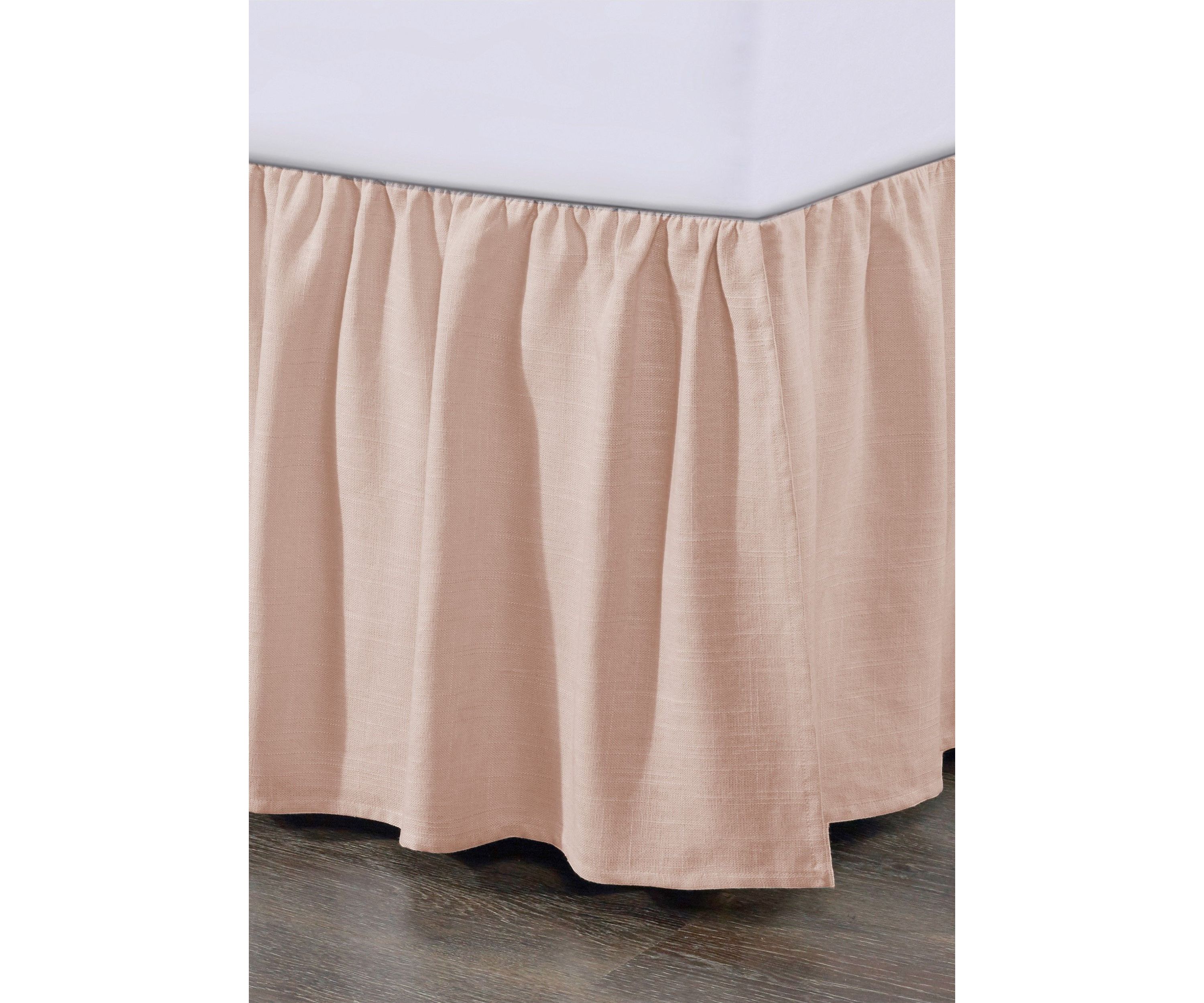 Lily Washed Linen Gathered Bed Skirt
