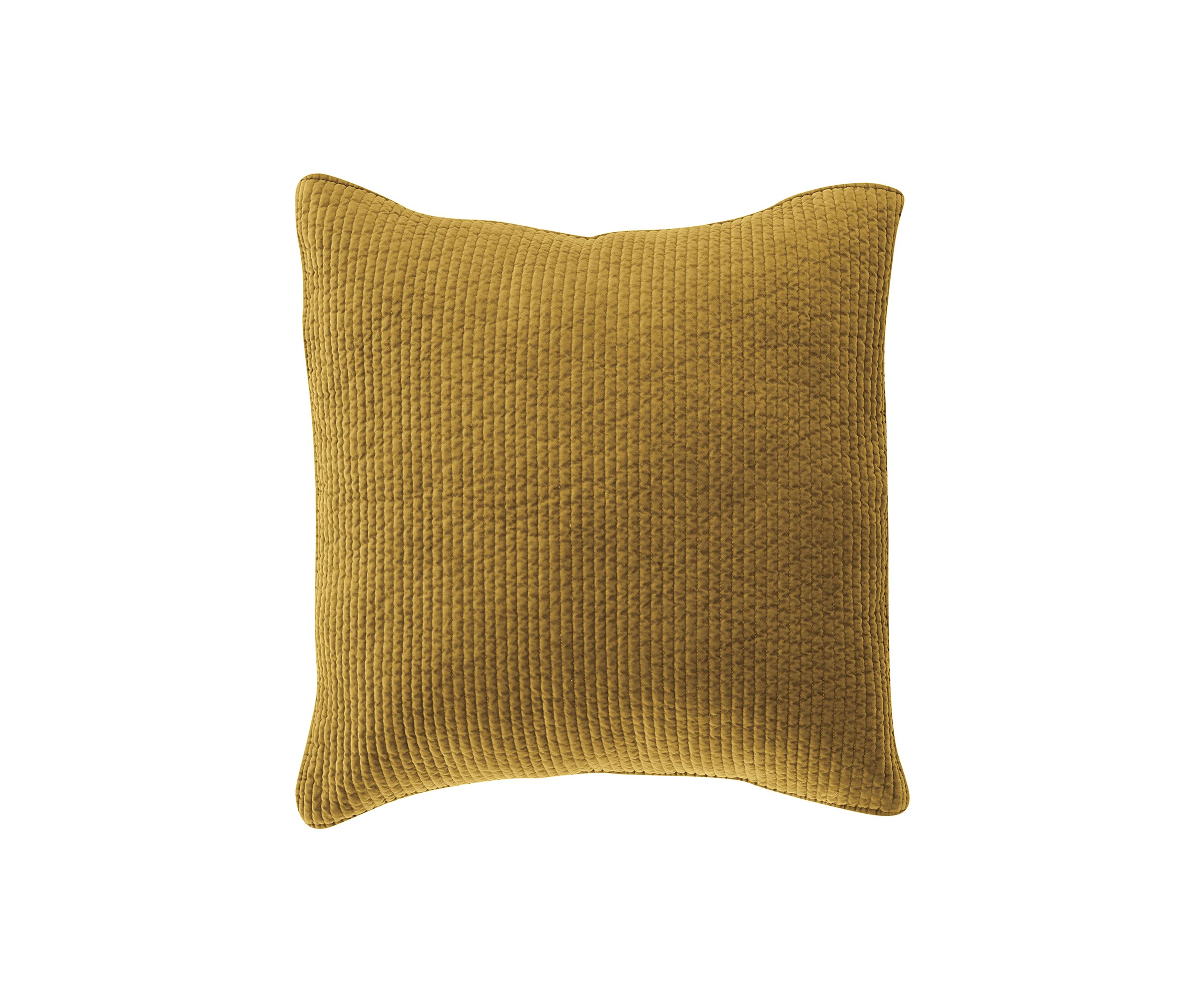 Stonewashed Cotton Velvet Quilted Euro Sham