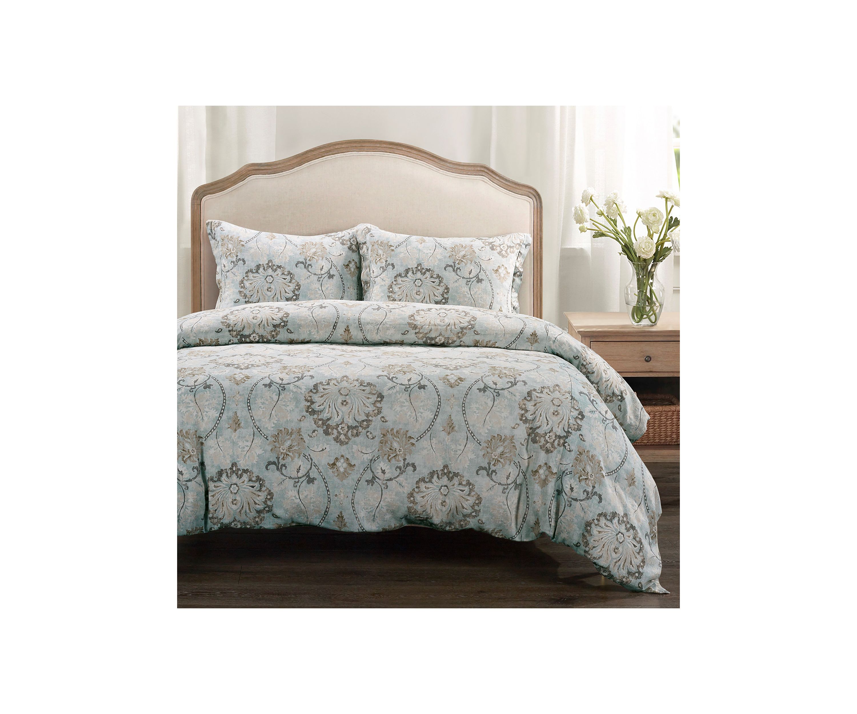 Dalia Victorian Floral Duvet Cover Set, 3 Piece