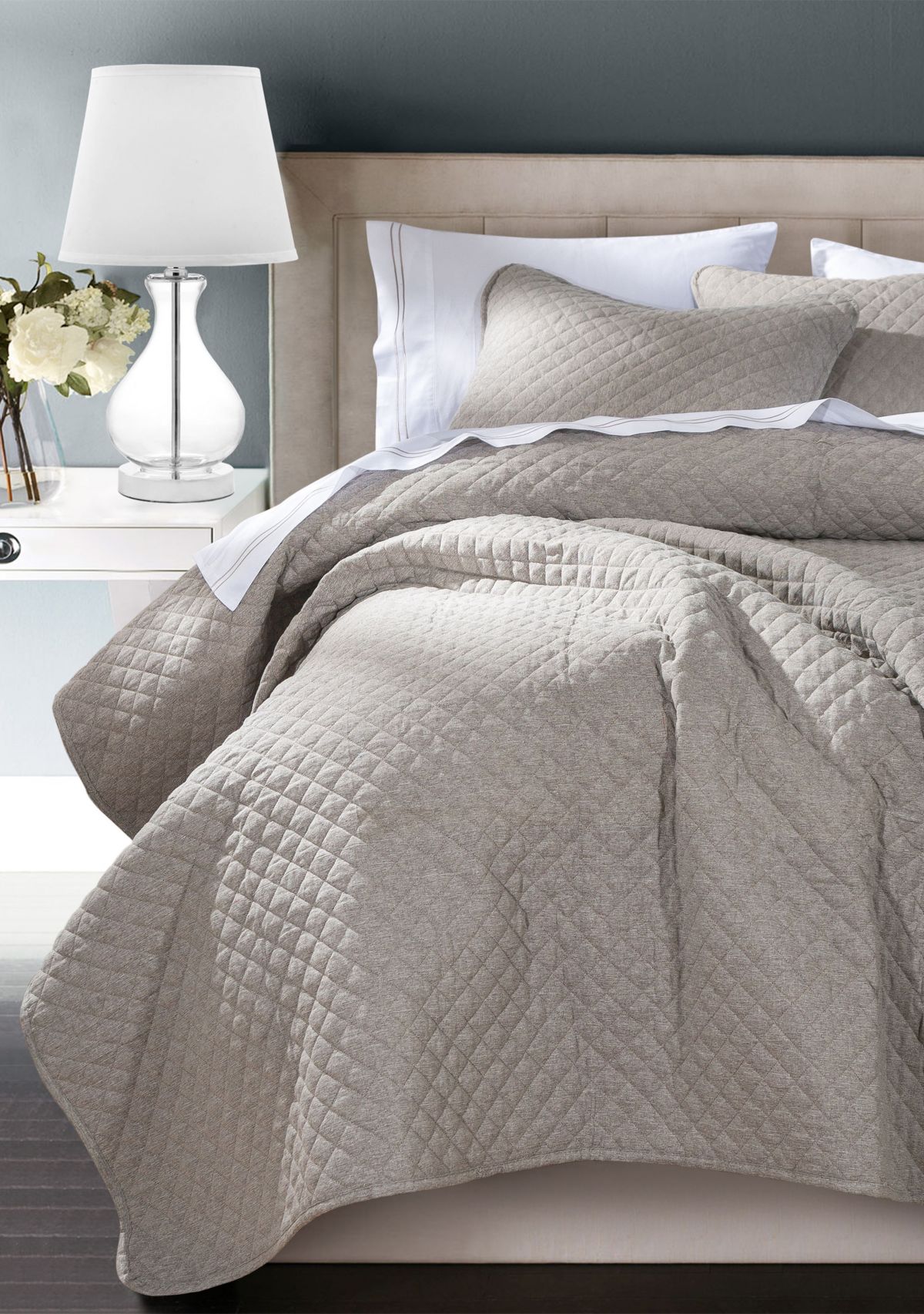 Anna Diamond Quilted Coverlet