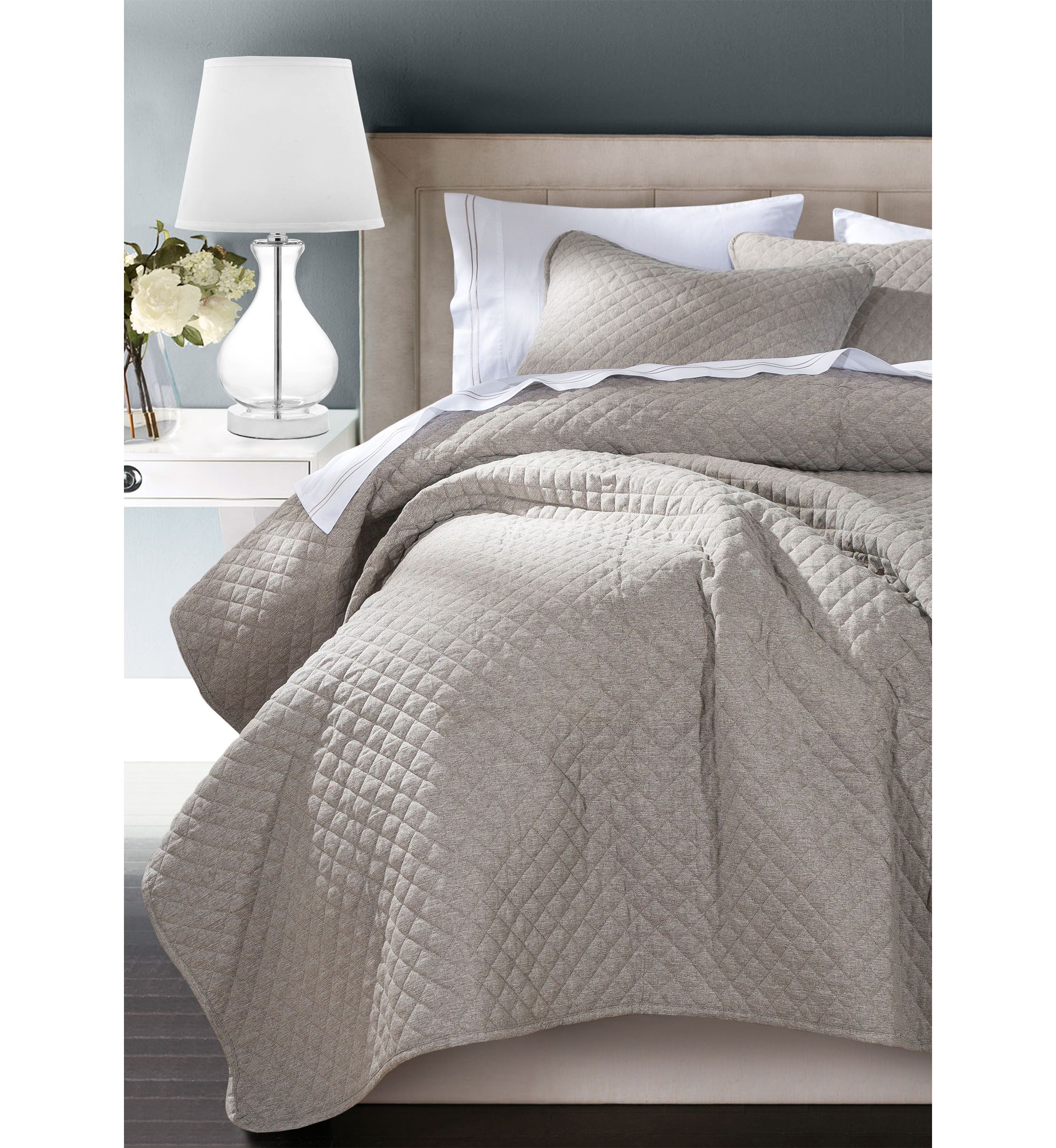 Anna Diamond Quilted Coverlet