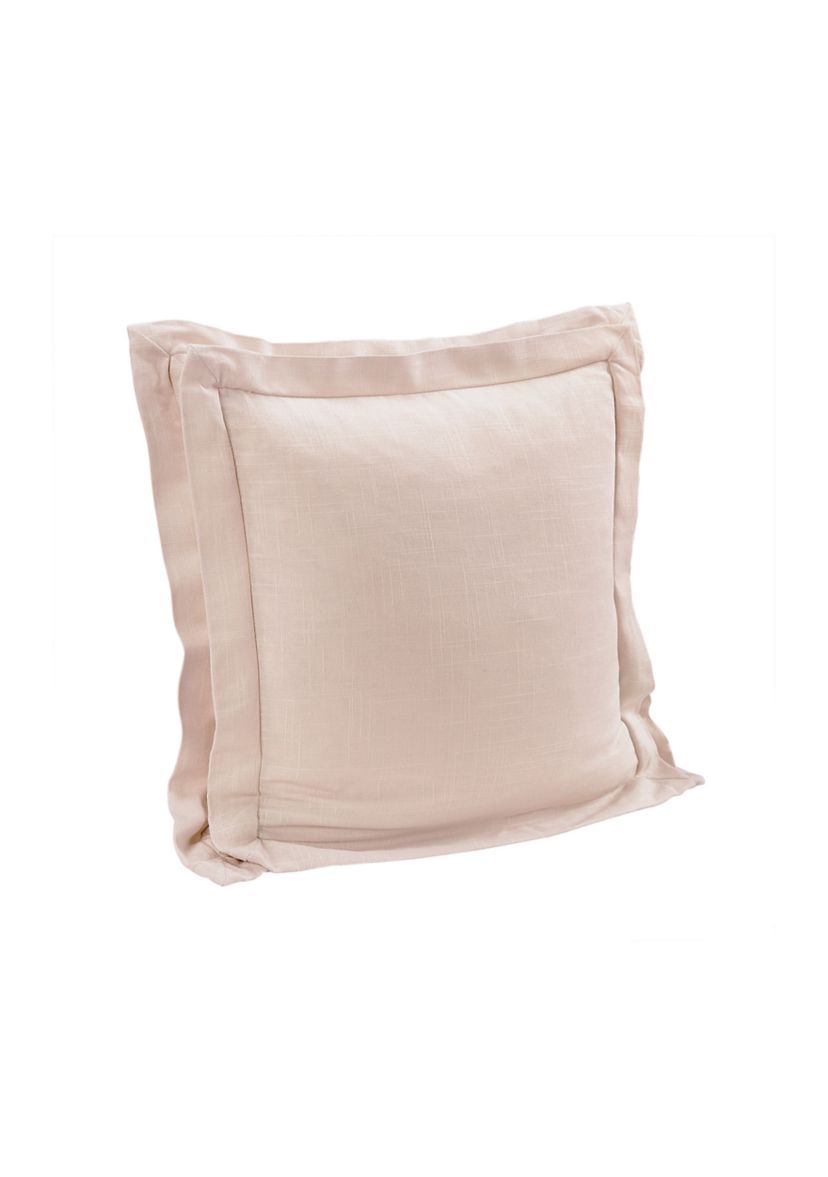 Luna Double Flanged Washed Linen Pillow