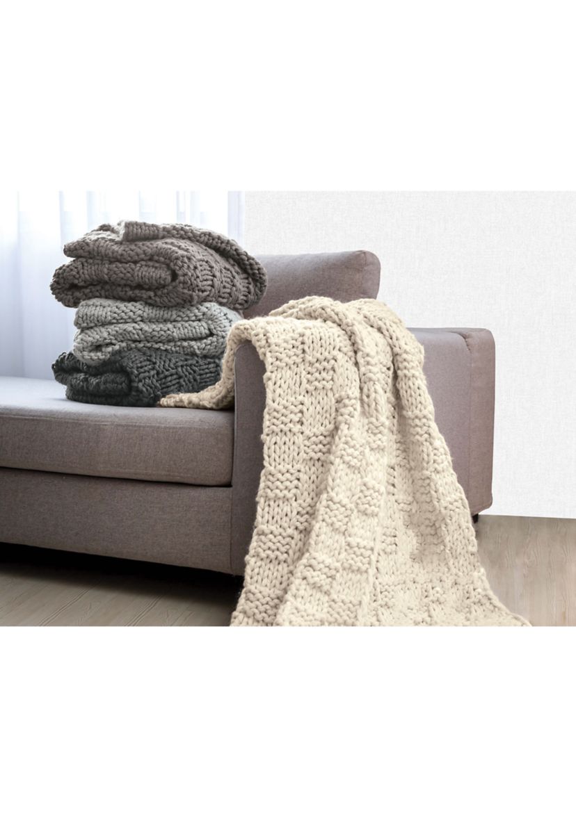 Chess Knit Throw