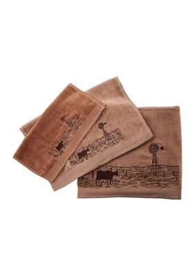 Jasper Embroidered Windmill Towel Set