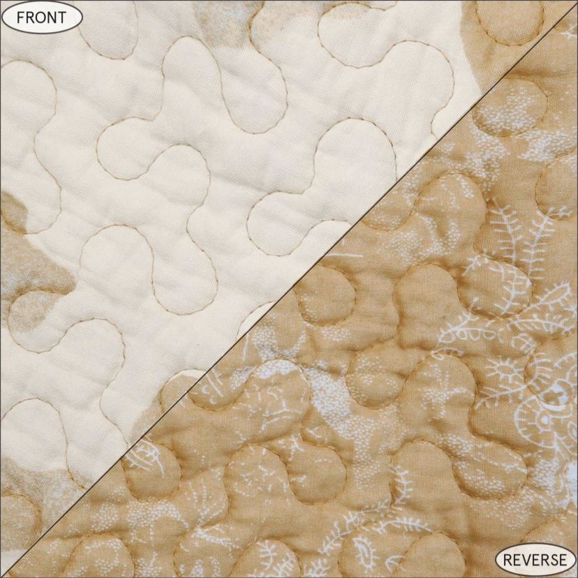 Elsa Cowhide Reversible Quilt Set, 3-Piece
