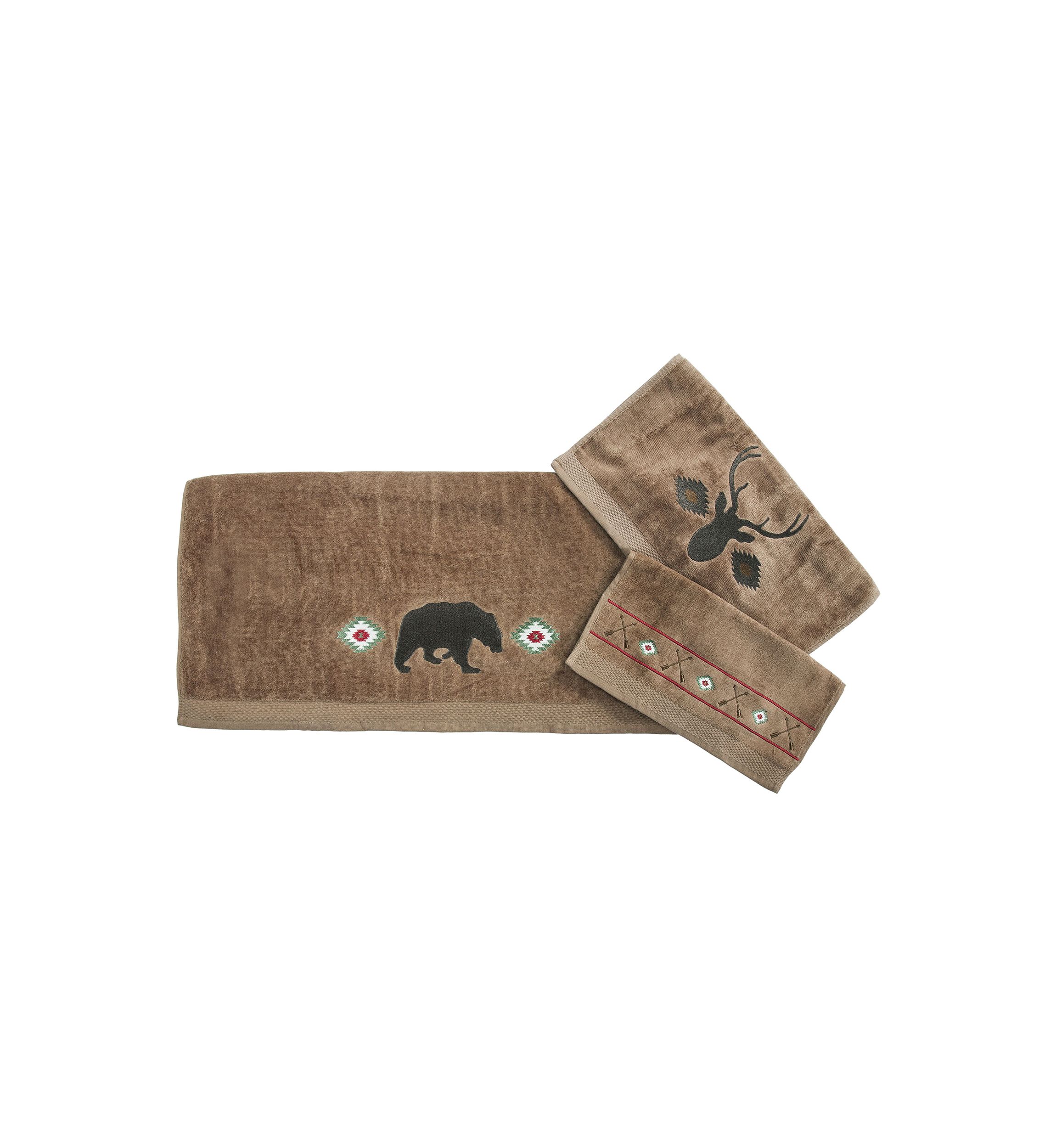 Aztec Bear Towel Set