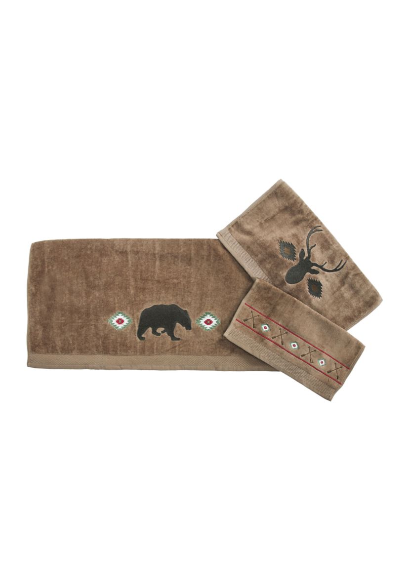 Aztec Bear Towel Set