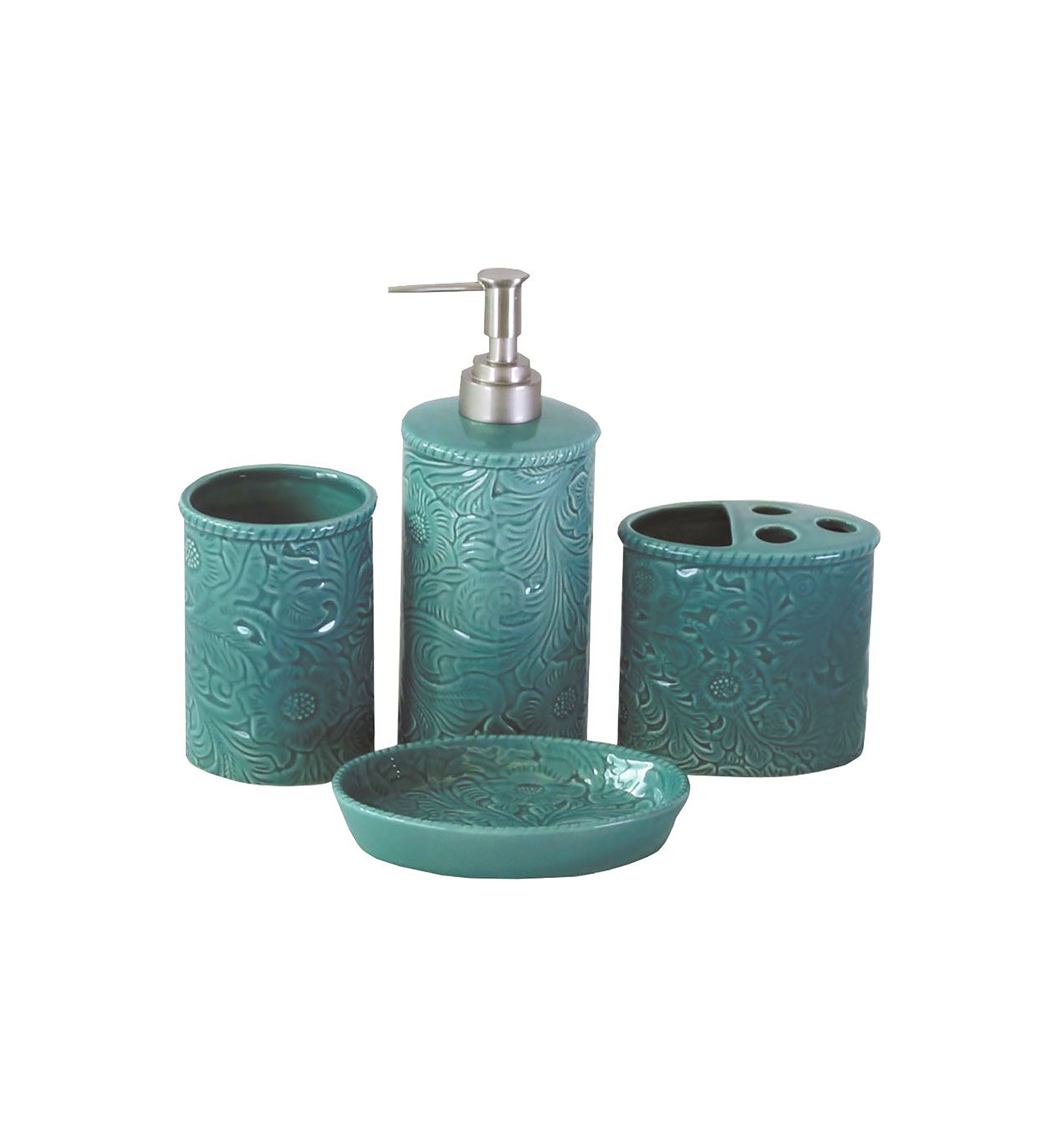 Savannah Ceramic Countertop Bathroom Set