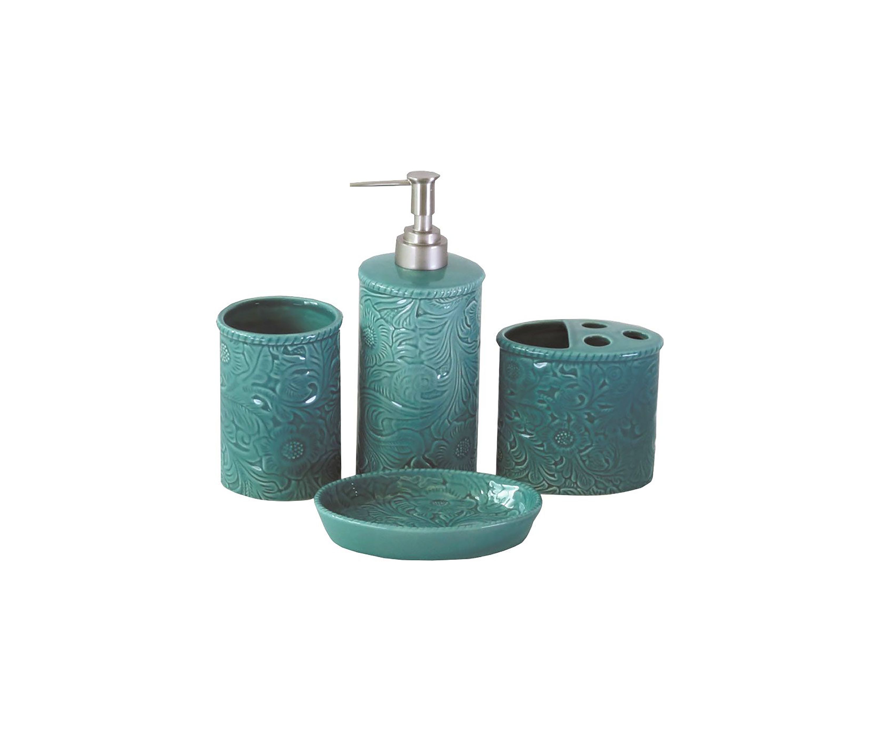 Savannah Ceramic Countertop Bathroom Set