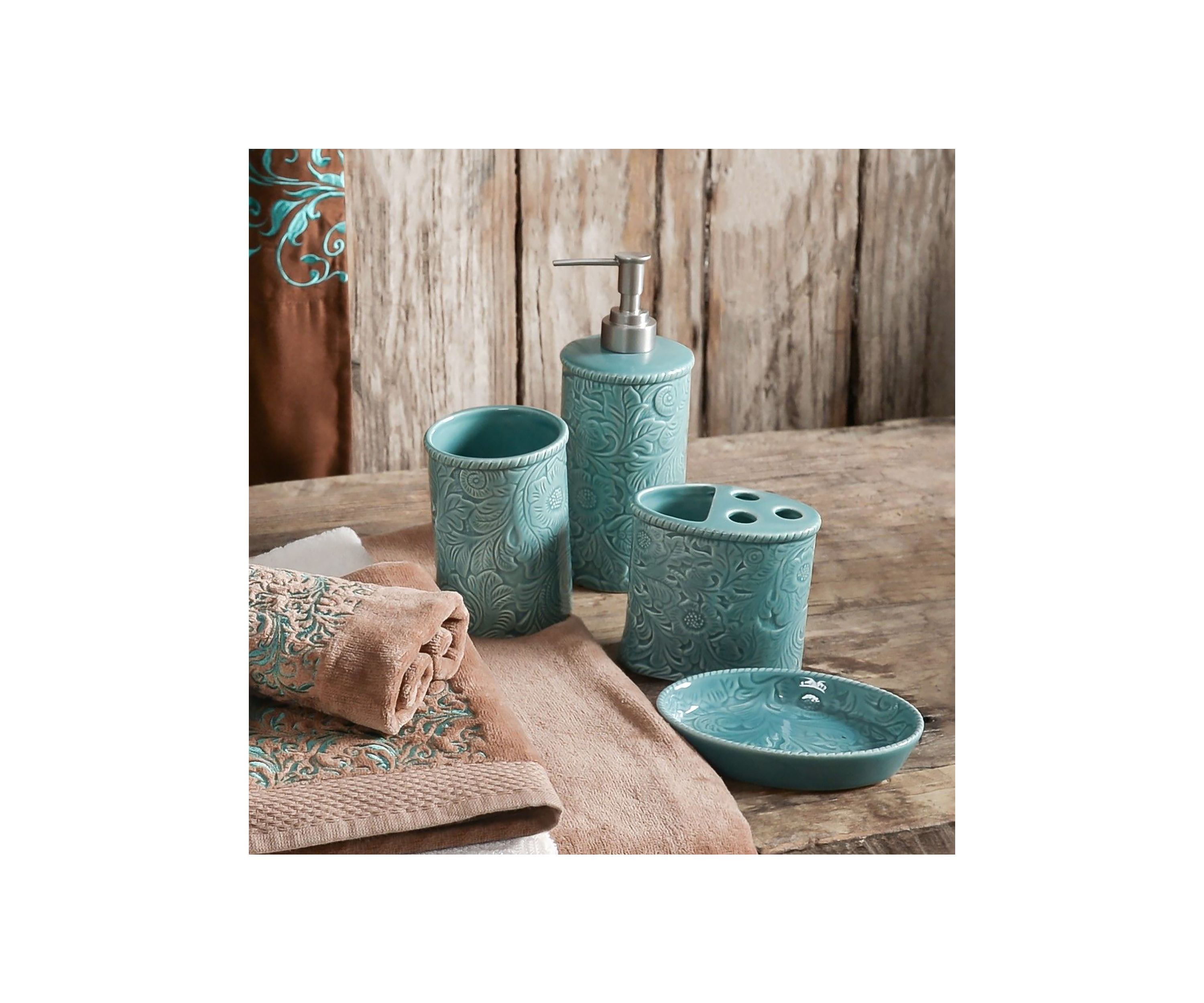 Savannah Ceramic Countertop Bathroom Set
