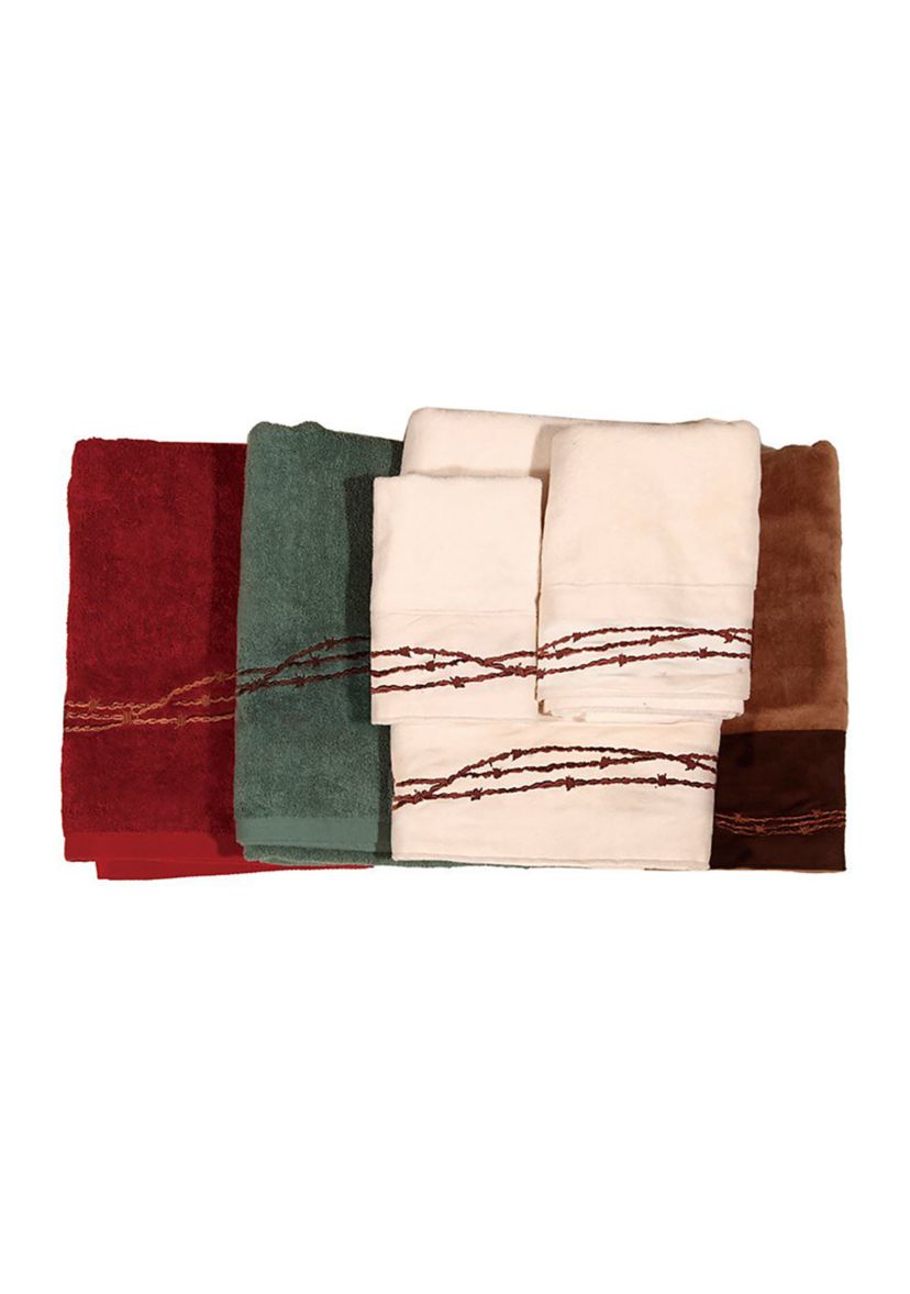 Embroidered Barbwire Towel Set