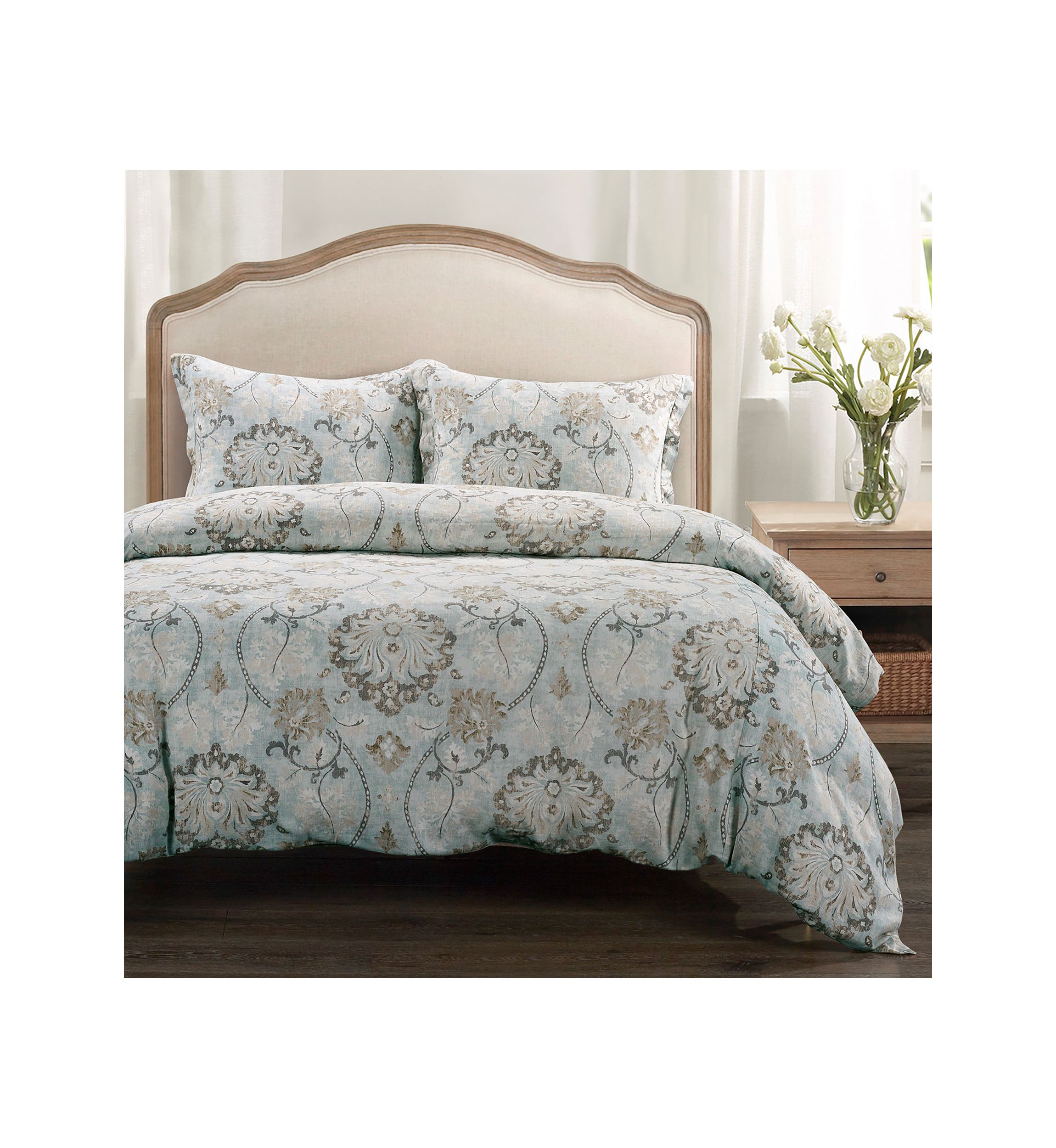 Dalia Victorian Floral Comforter Set, 3 Piece