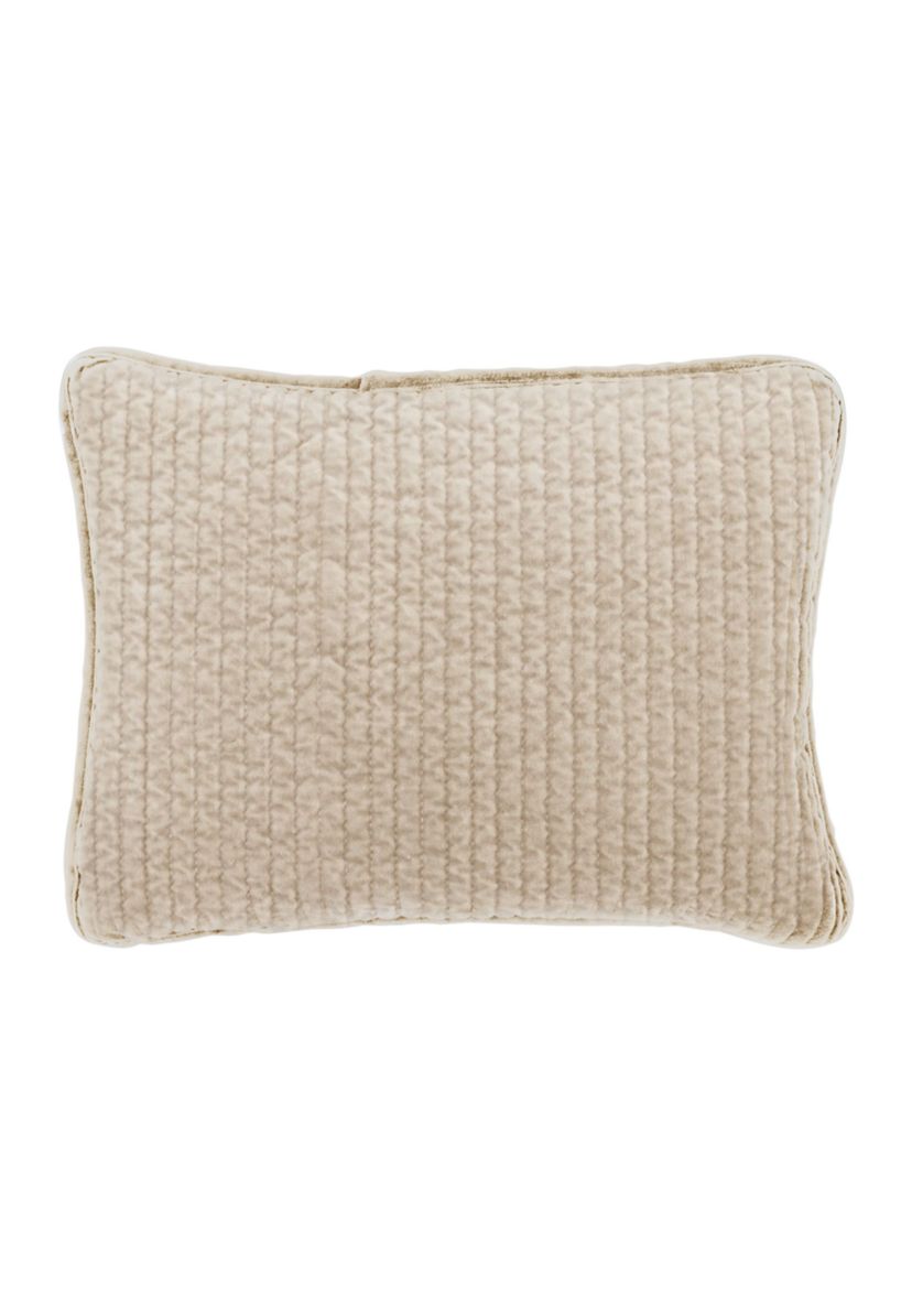 Stonewashed Cotton Velvet Boudoir Pillow
