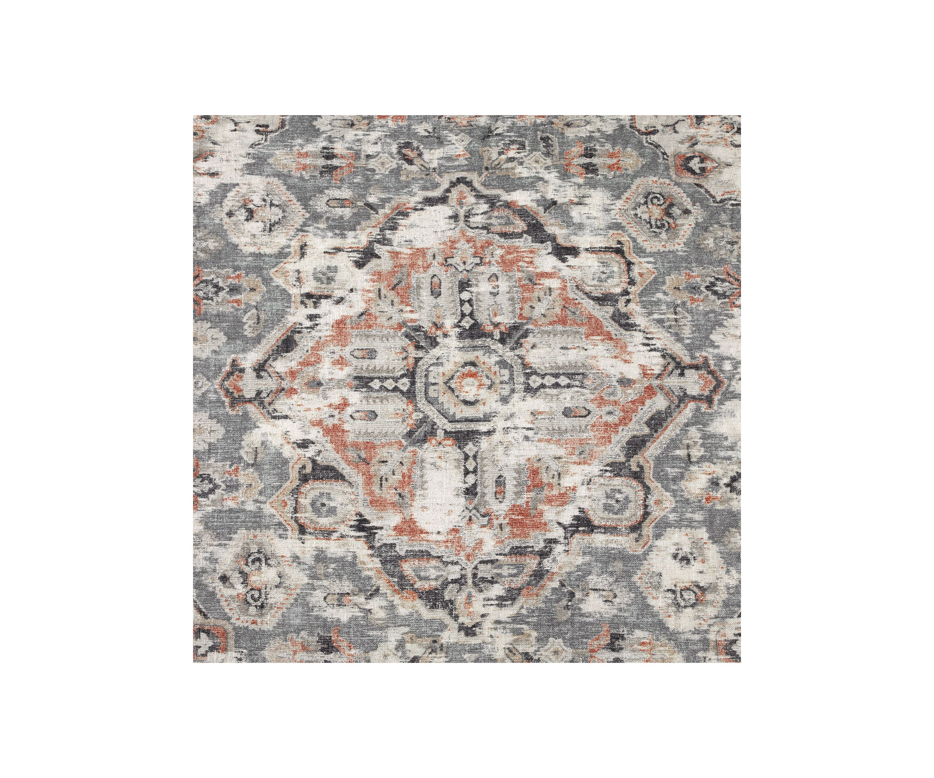 Carmen Taupe Vintage Kilim Medallion Duvet Cover Set, 3 Piece
