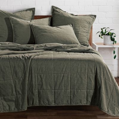 Paseo Road by HiEnd Accents Stonewashed Cotton Canvas Coverlet Set -  0840118815864