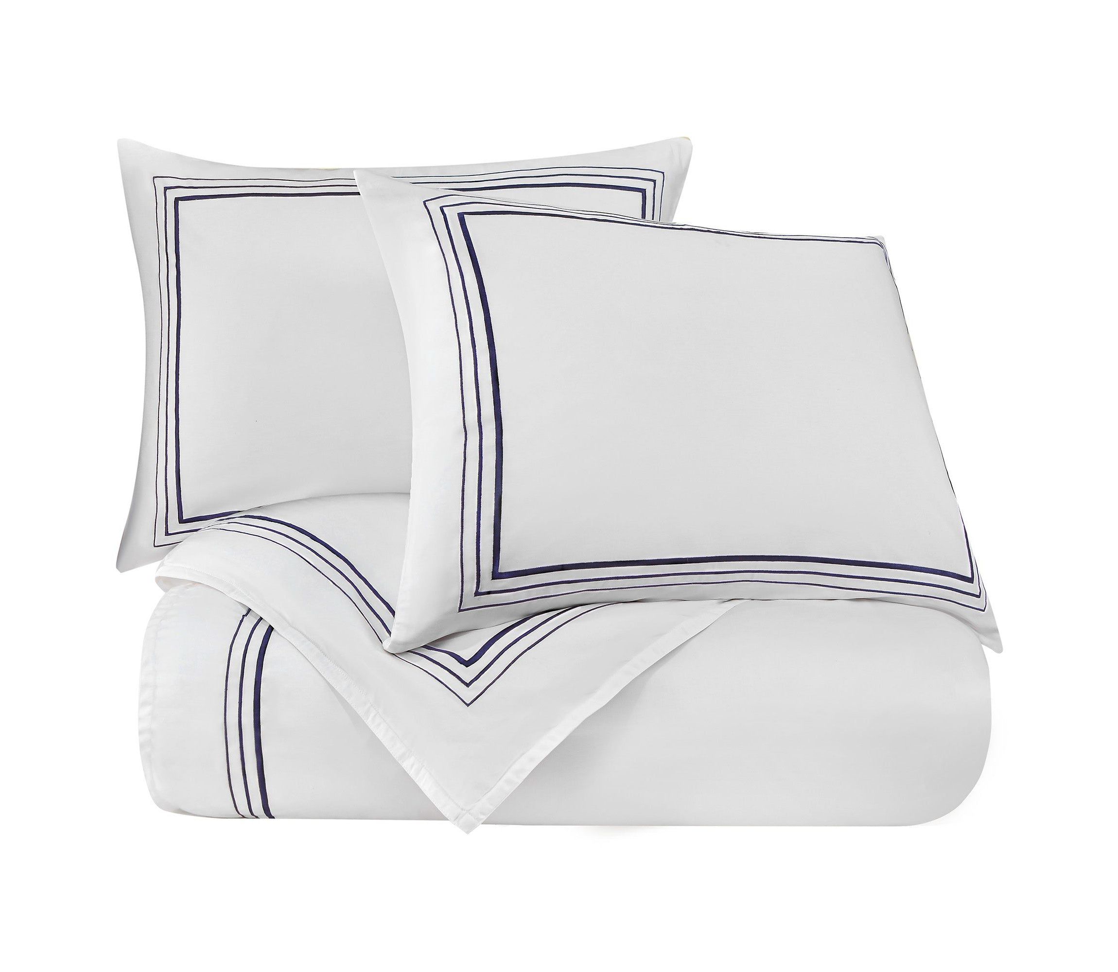 Embroidered Border Duvet Cover Set