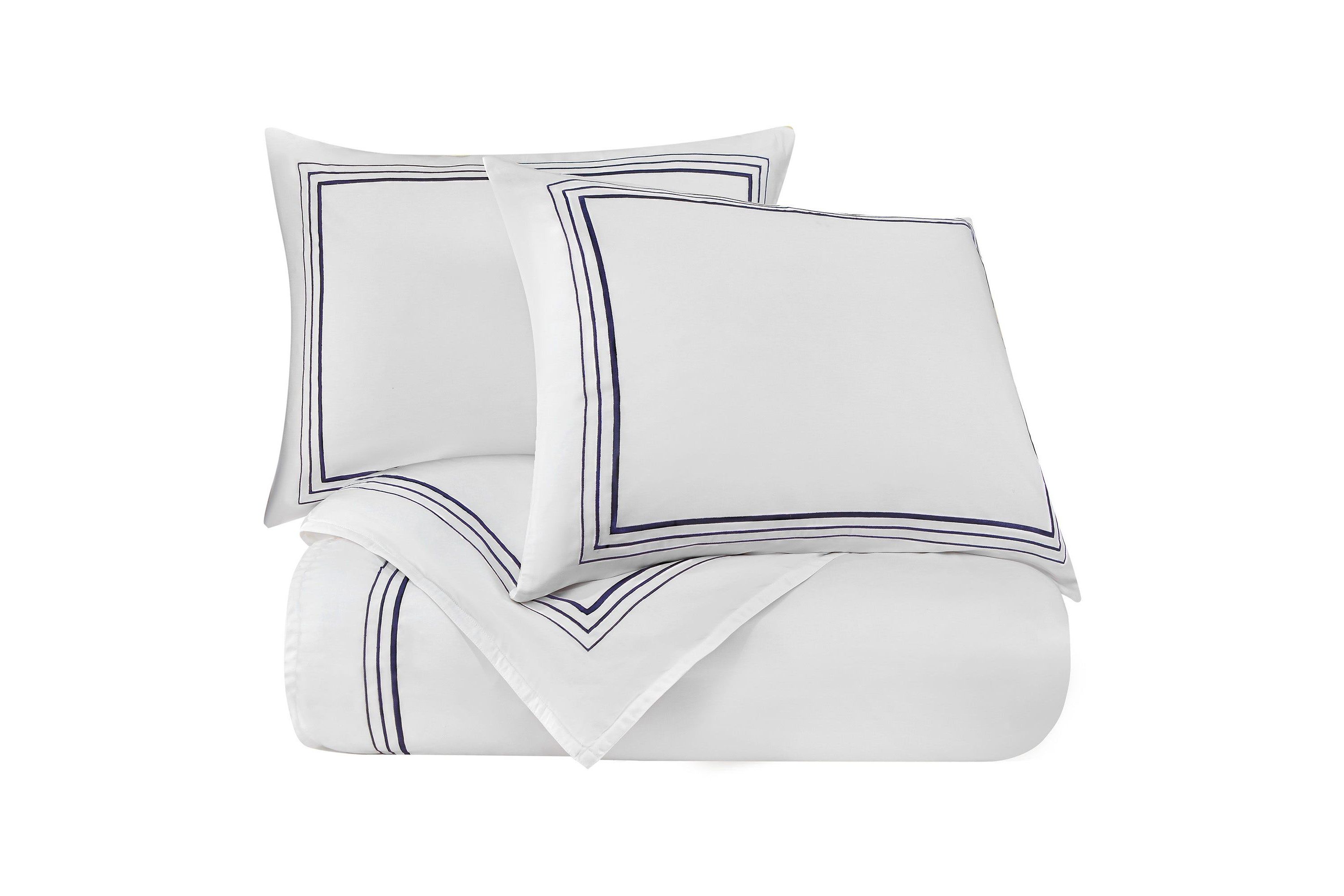 Embroidered Border Duvet Cover Set