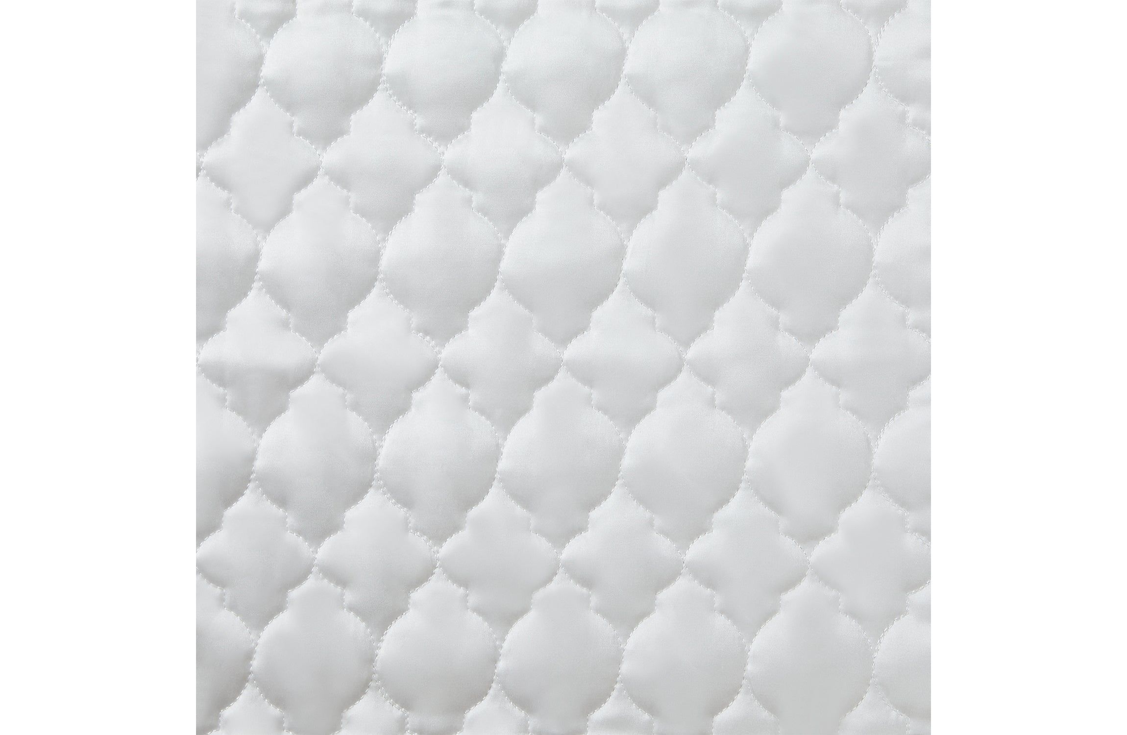 High Shine Satin Ogee Quatrefoil Pillow Sham Set, 2 Piece