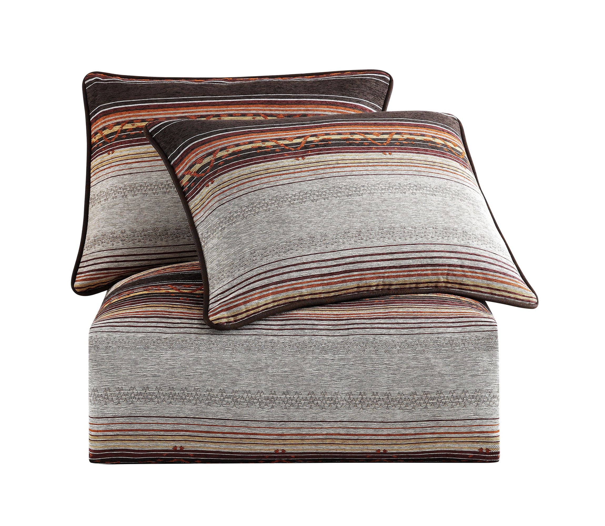 Estes Chenille Western  Bedding Comforter Set, 3-Piece