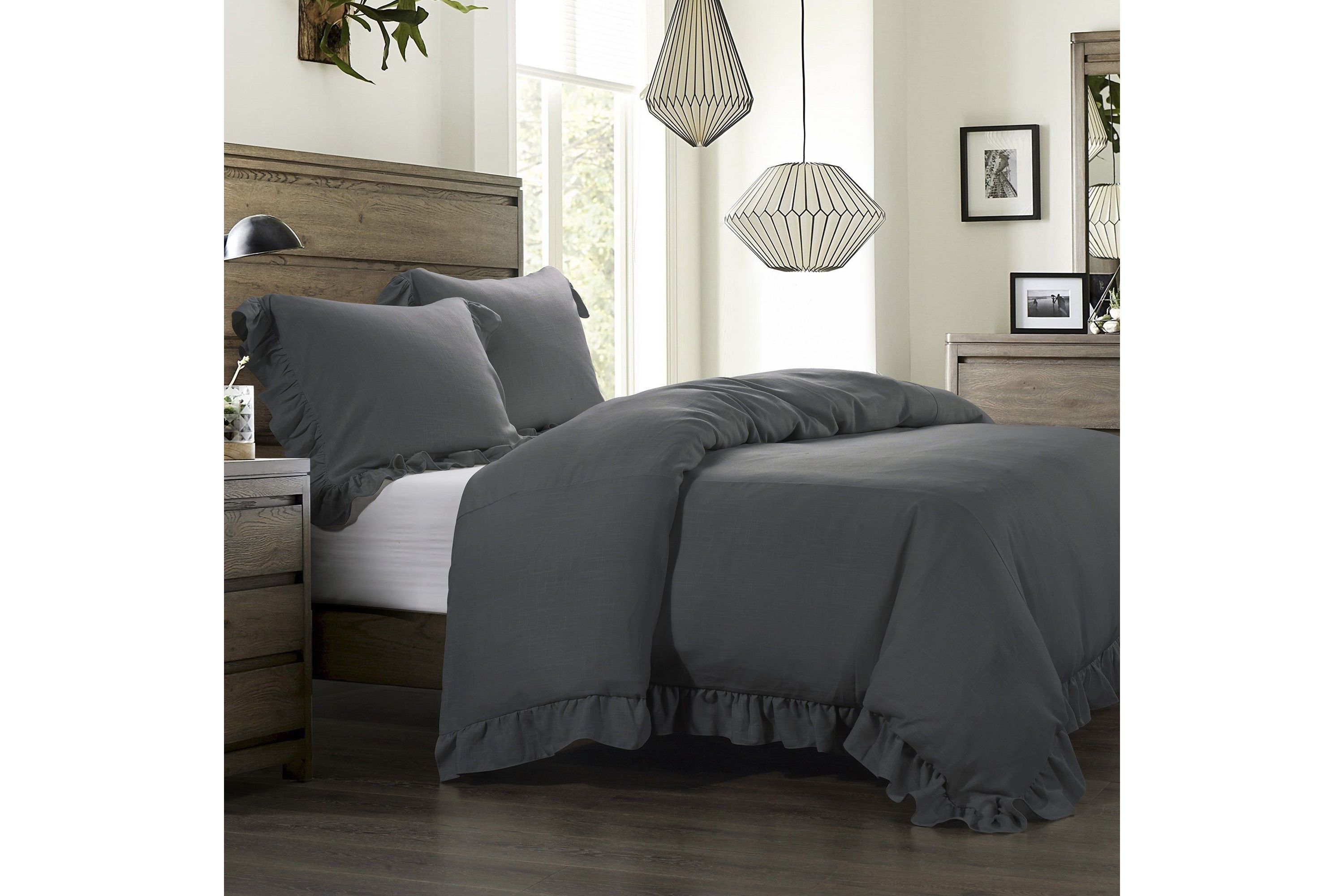 Lily Washed Linen Comforter Set