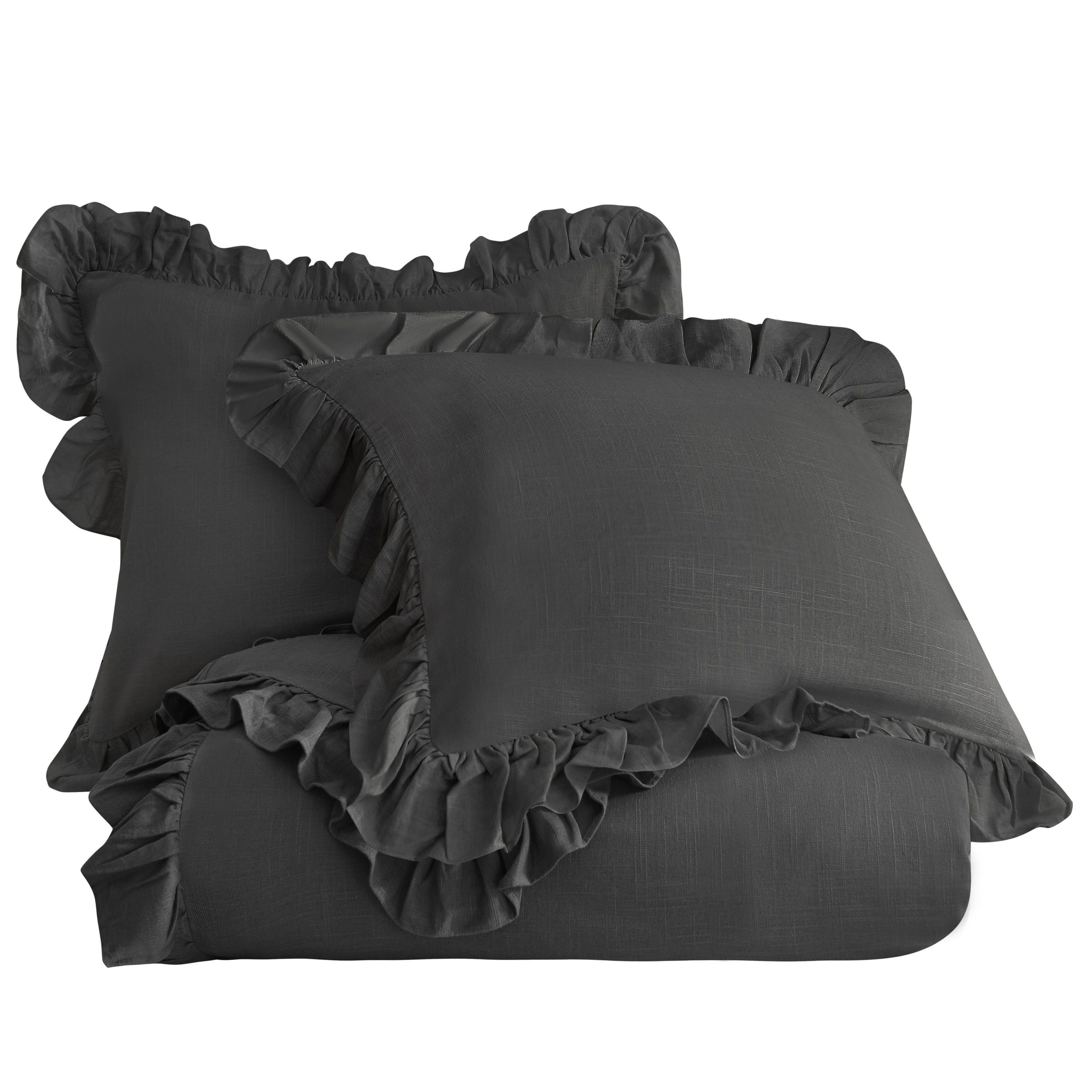 Lily Washed Linen Comforter Set