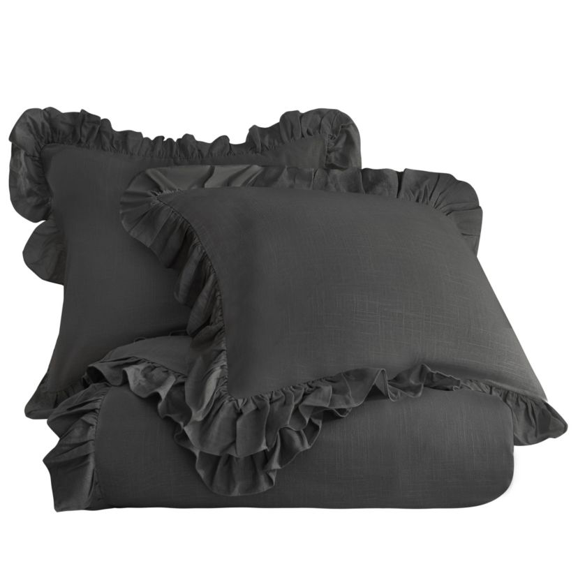 Lily Washed Linen Comforter Set