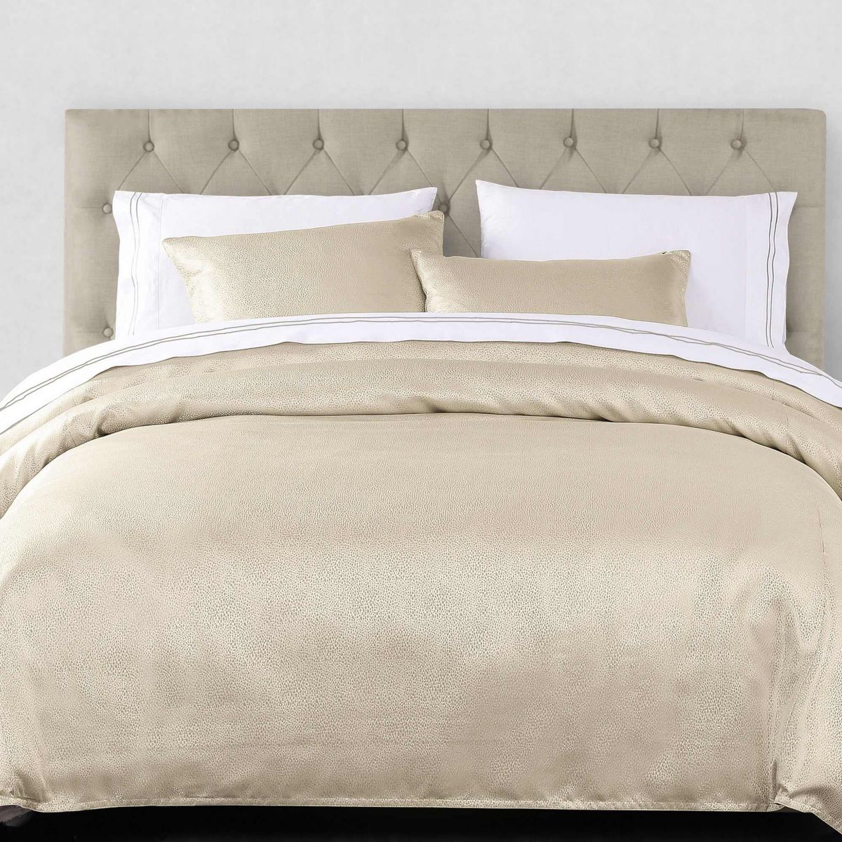 Marilyn Modern Bubble Metallic Jacquard Comforter Set, 3-Piece