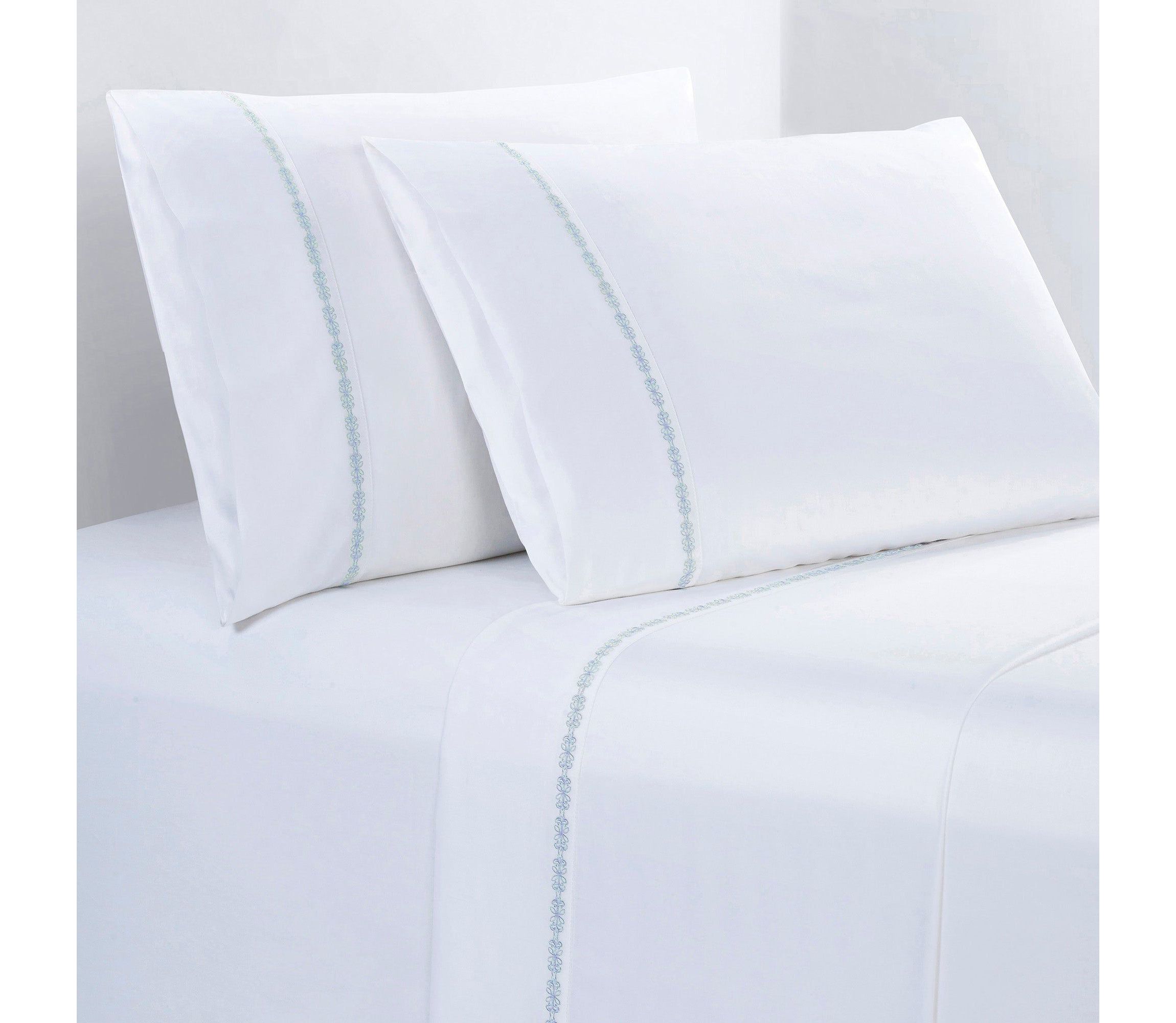 350TC Laurel Embroidered Border Sheet Set
