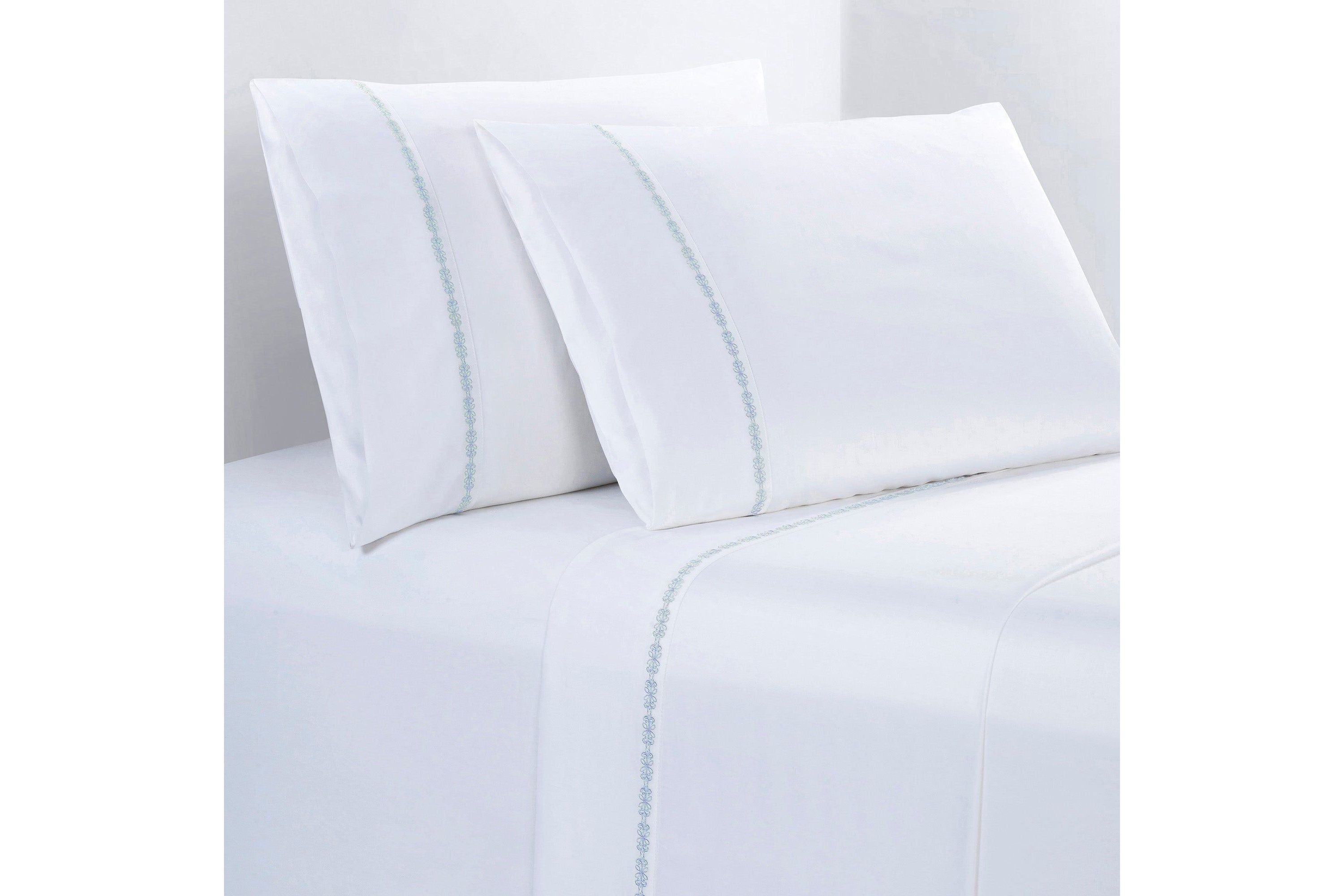 350TC Laurel Embroidered Border Sheet Set