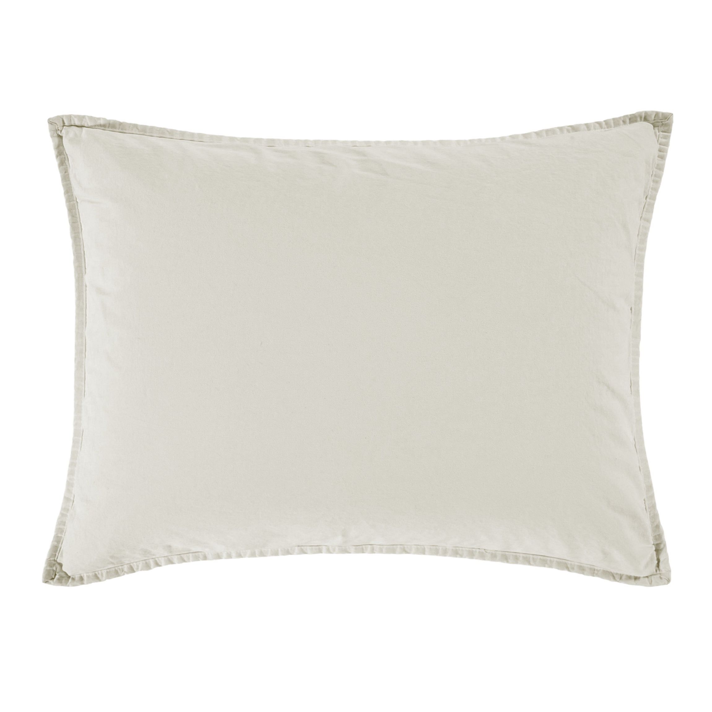 Stonewashed Cotton Canvas Pillow Sham