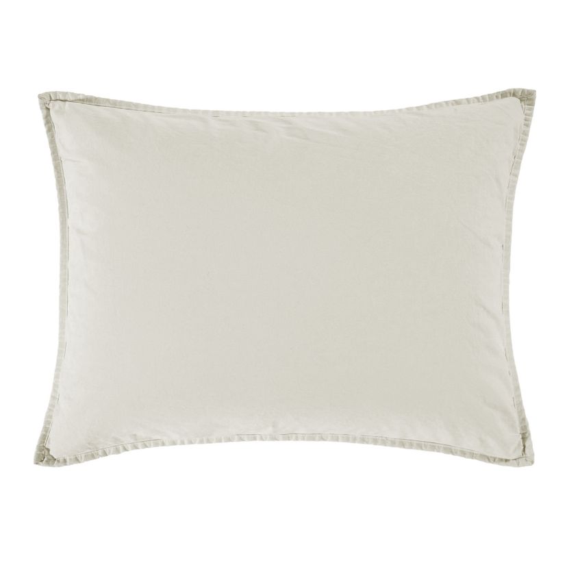 Stonewashed Cotton Canvas Pillow Sham