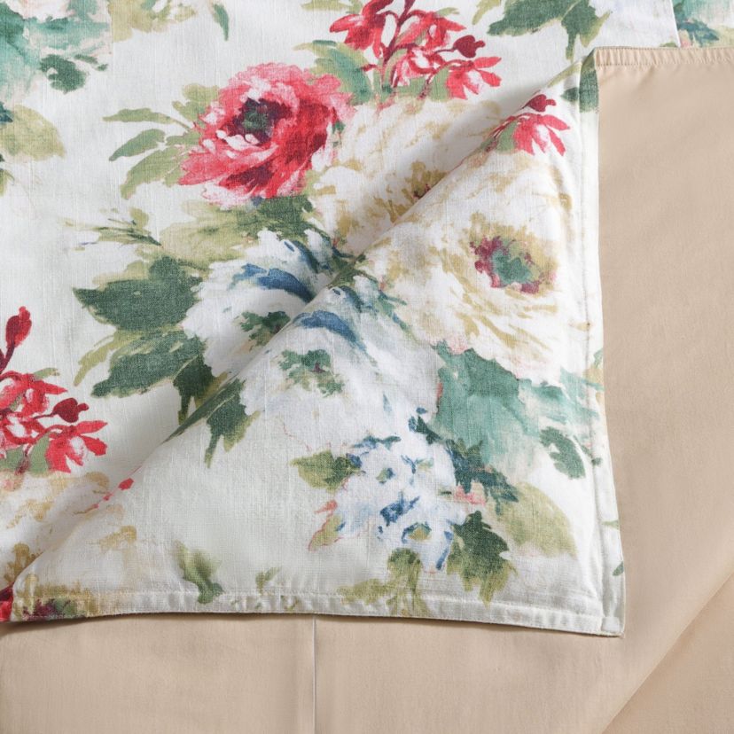 Peony Washed Linen Duvet Cover Set