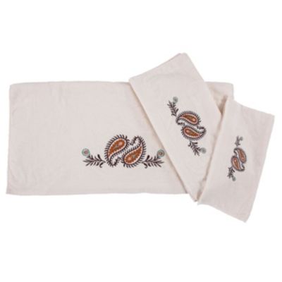 Rebecca Embroidered Western Paisley Towel Set