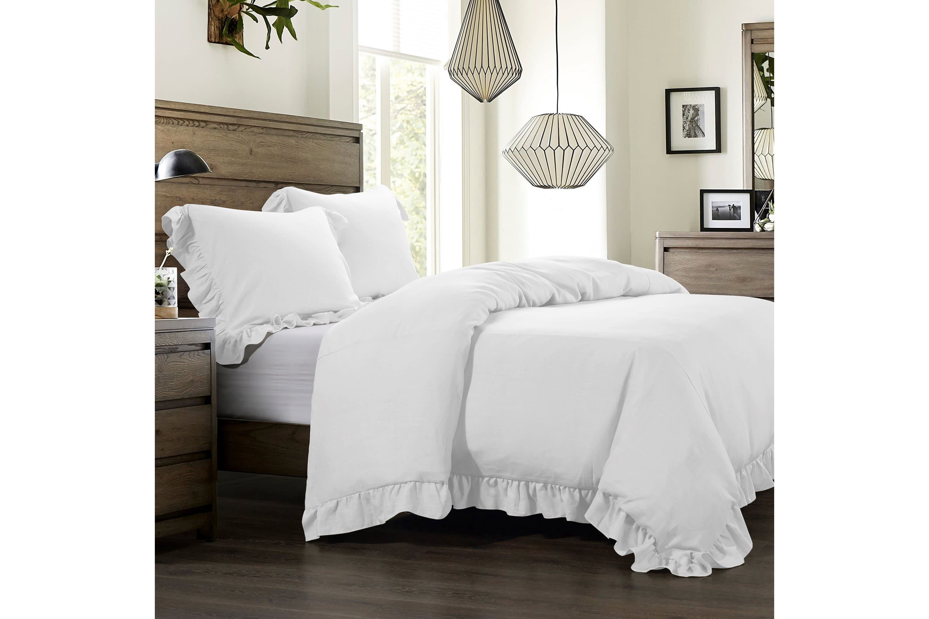 Lily Washed Linen Duvet Cover Set