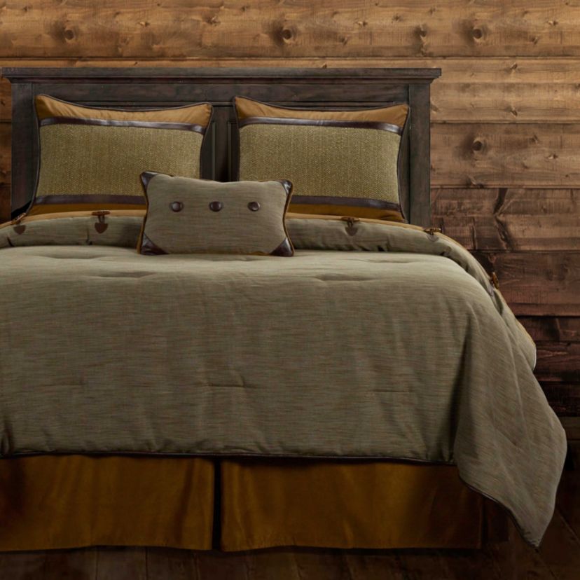 Highland Lodge Olive Brown Comforter Set, 5 Piece