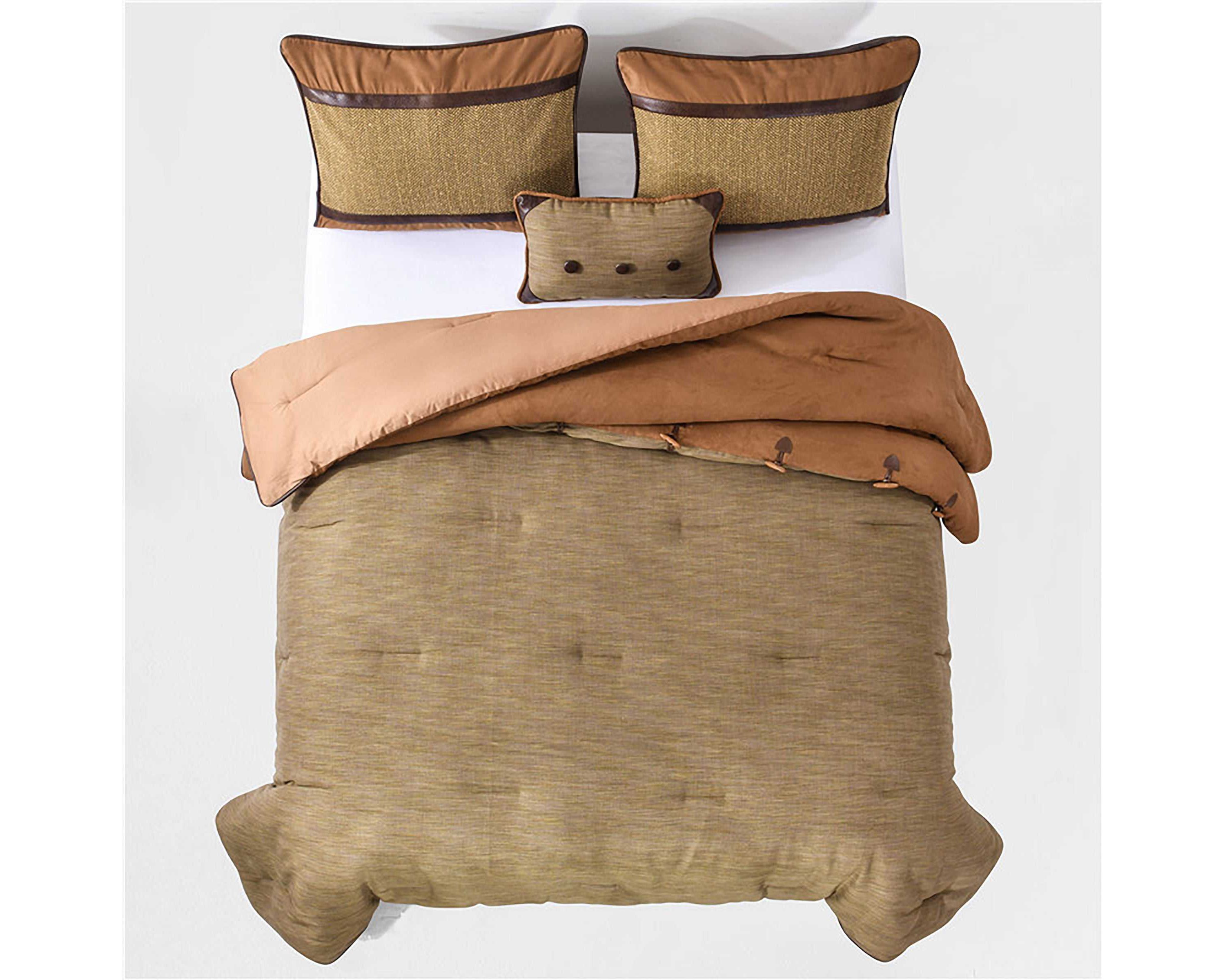 Highland Lodge Olive Brown Comforter Set, 5 Piece
