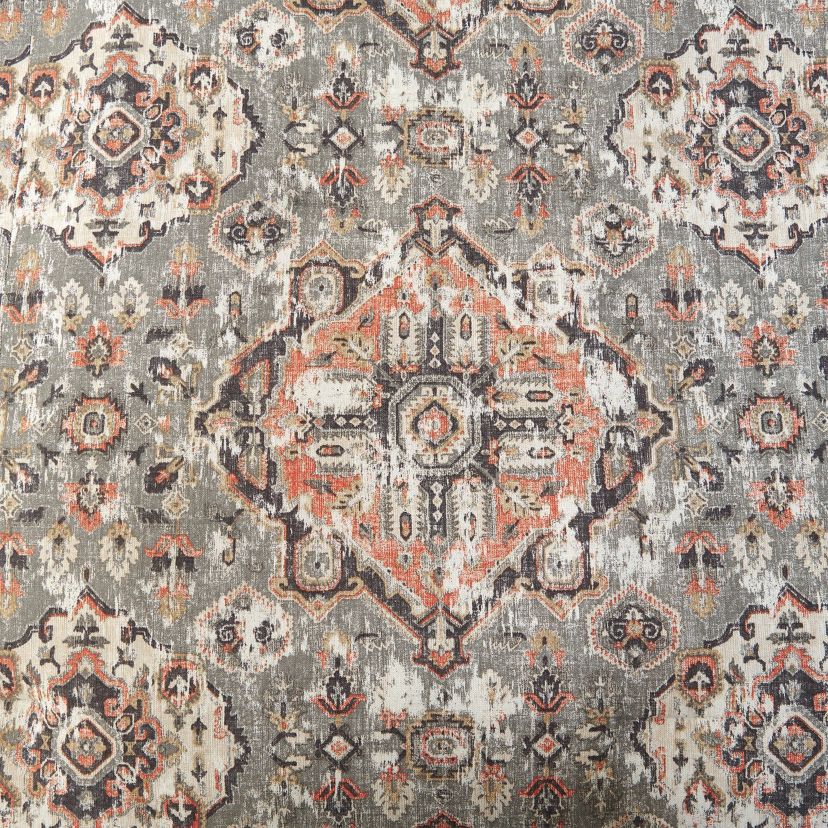Carmen Taupe Vintage Kilim Medallion Comforter Set, 3 Piece