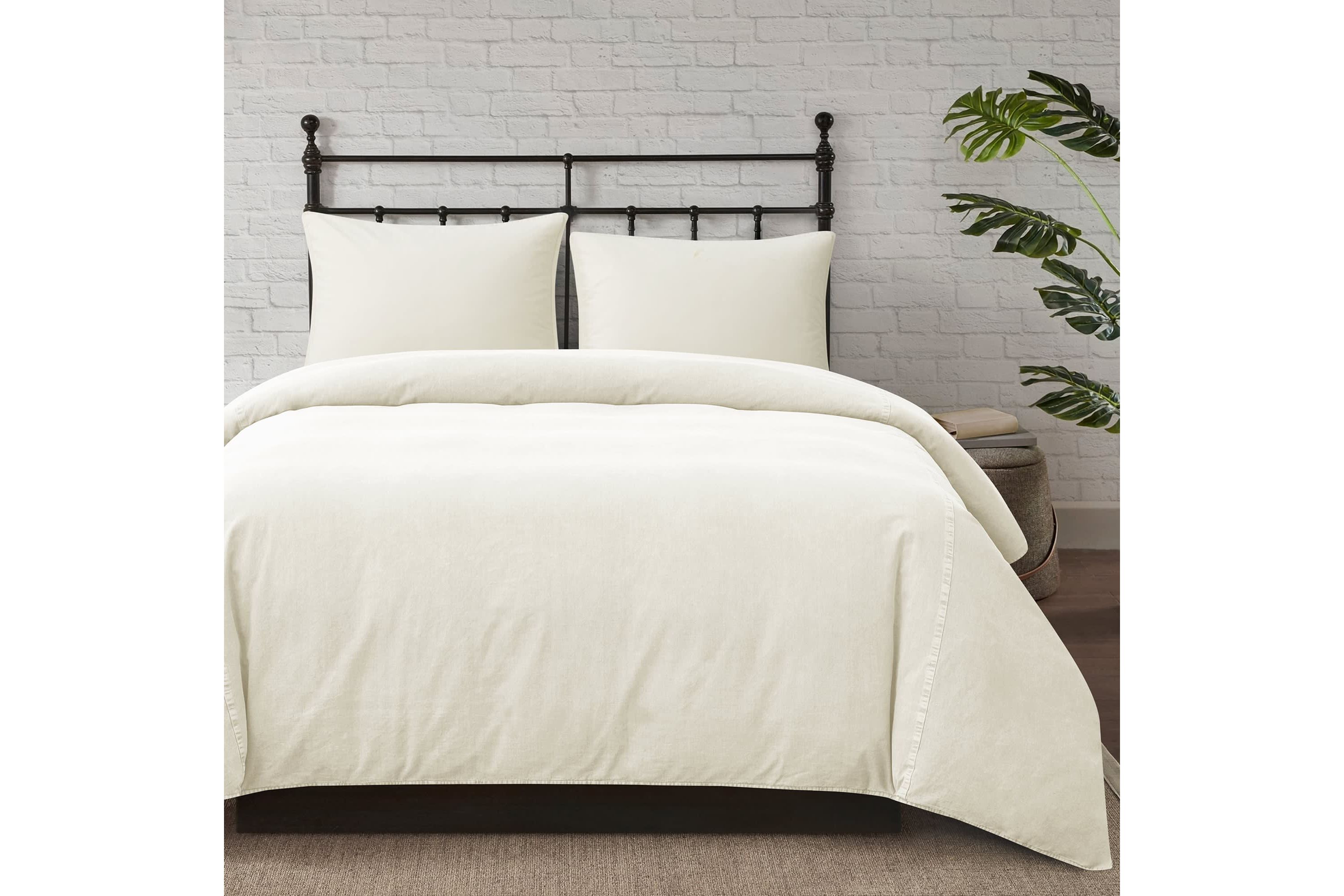 Stonewashed Cotton Canvas 3PC Duvet Cover Set