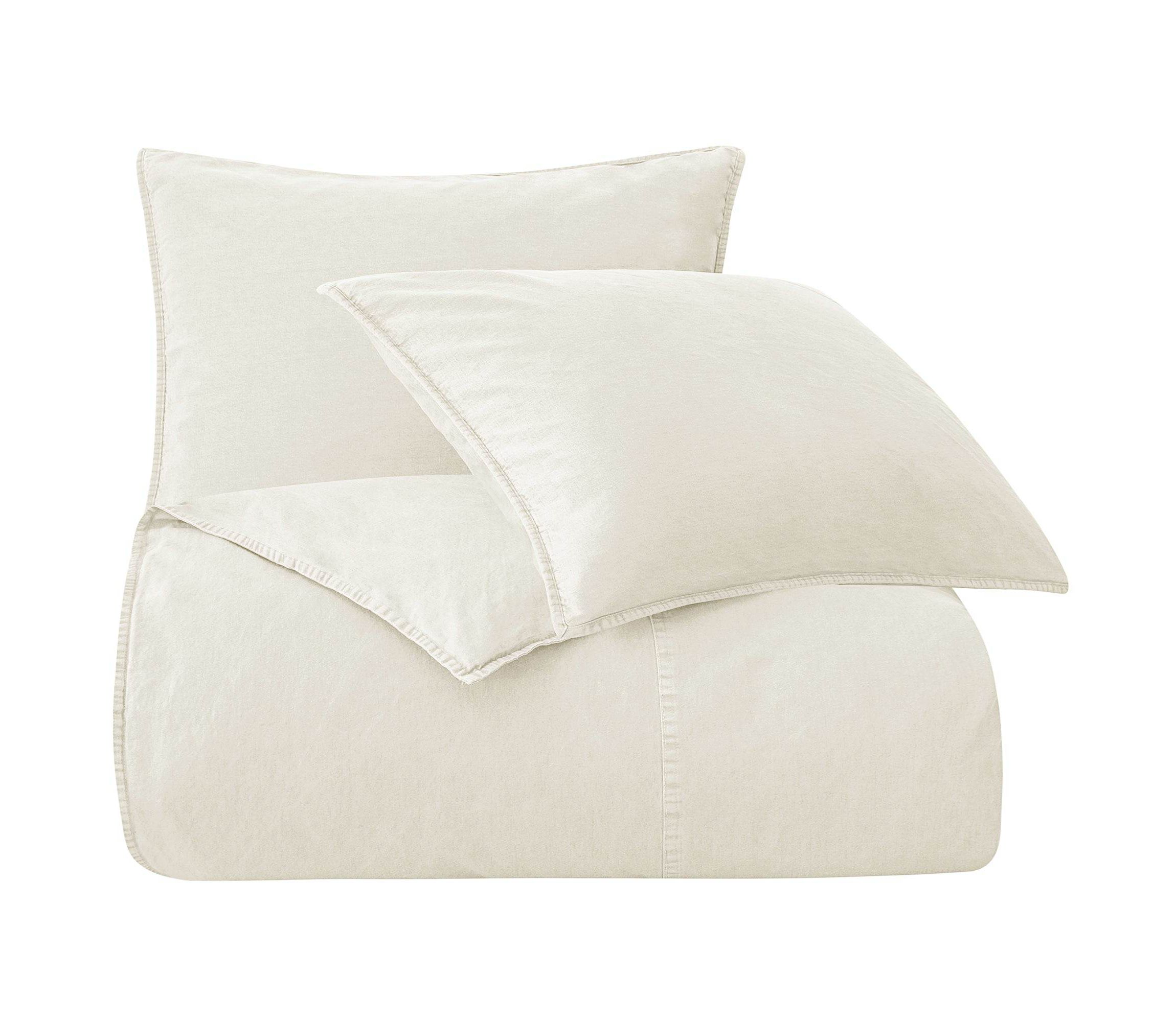 Stonewashed Cotton Canvas 3PC Duvet Cover Set