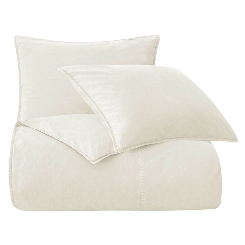 Stonewashed Cotton Canvas 3PC Duvet Cover Set