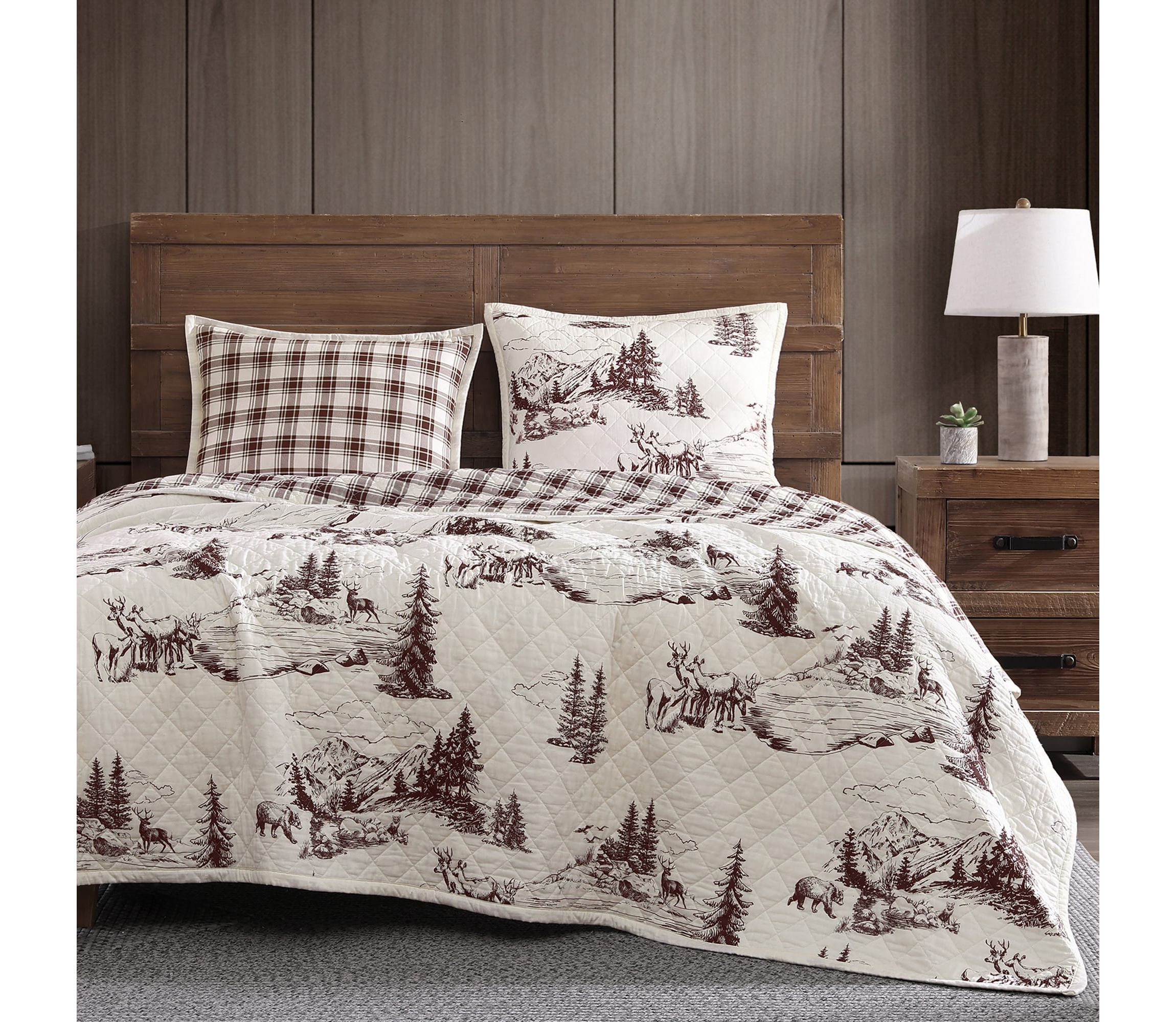 White Pine Reversible Quilt Set