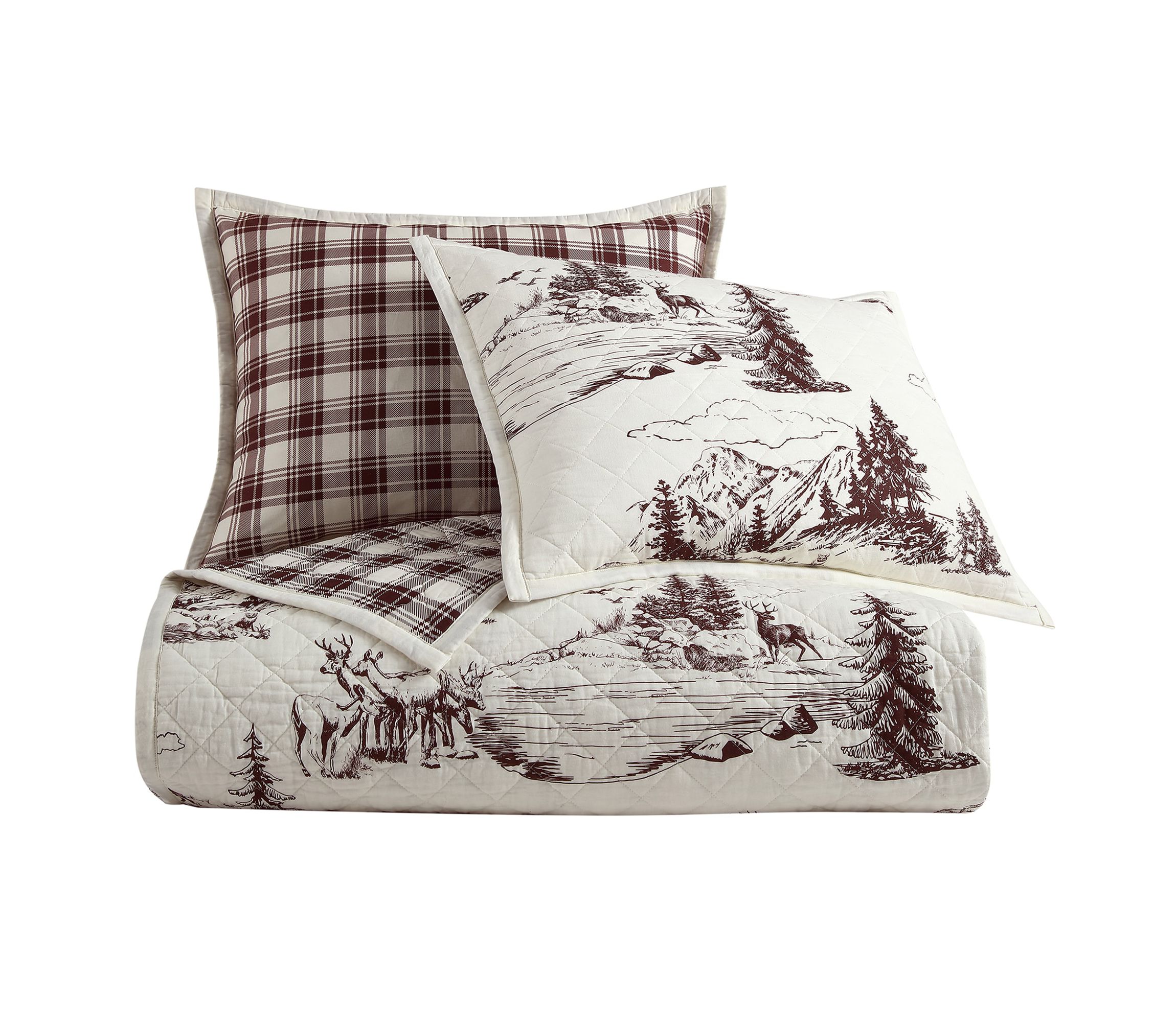White Pine Reversible Quilt Set