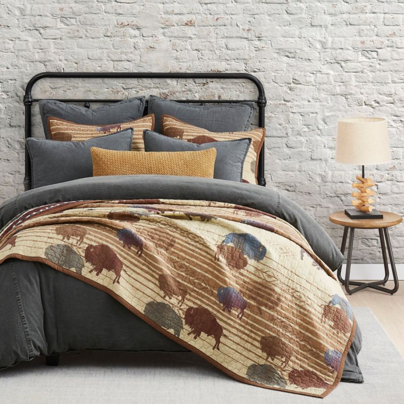 Home on the Range Reversible Quilt Set, 3-Piece