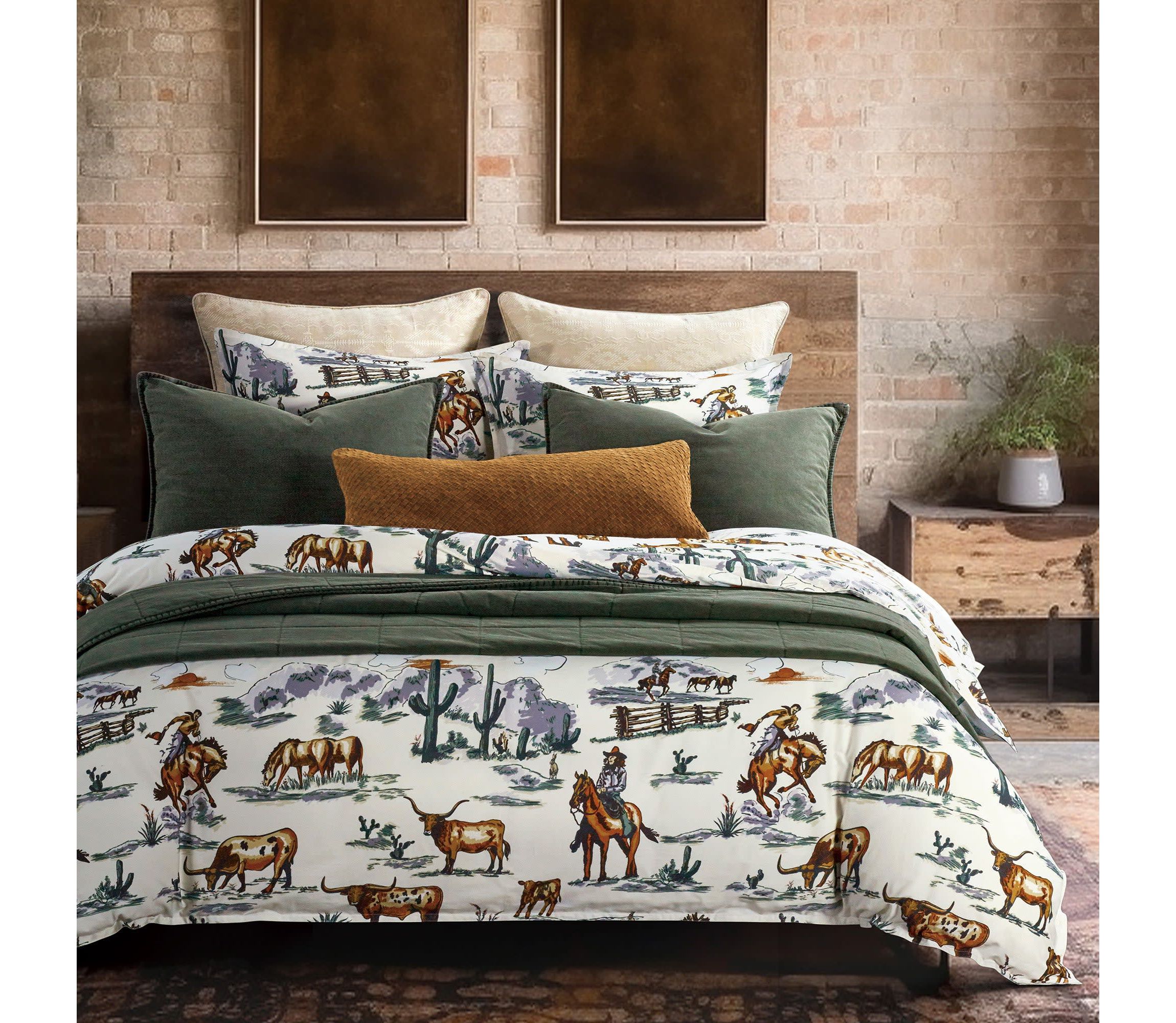Ranch Life Reversible Comforter Set, 3-Piece